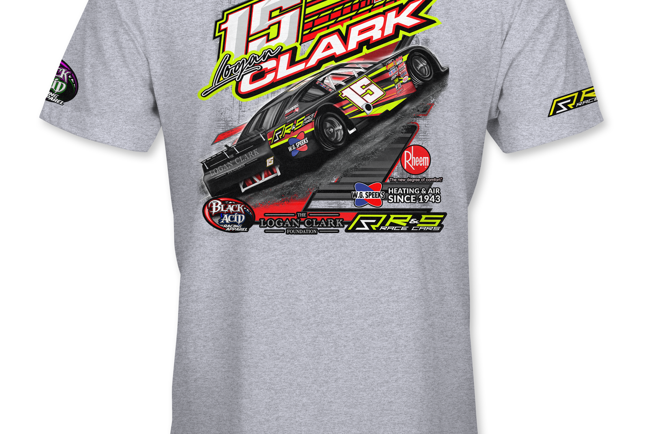 Logan Clark T-Shirts Black Acid Apparel