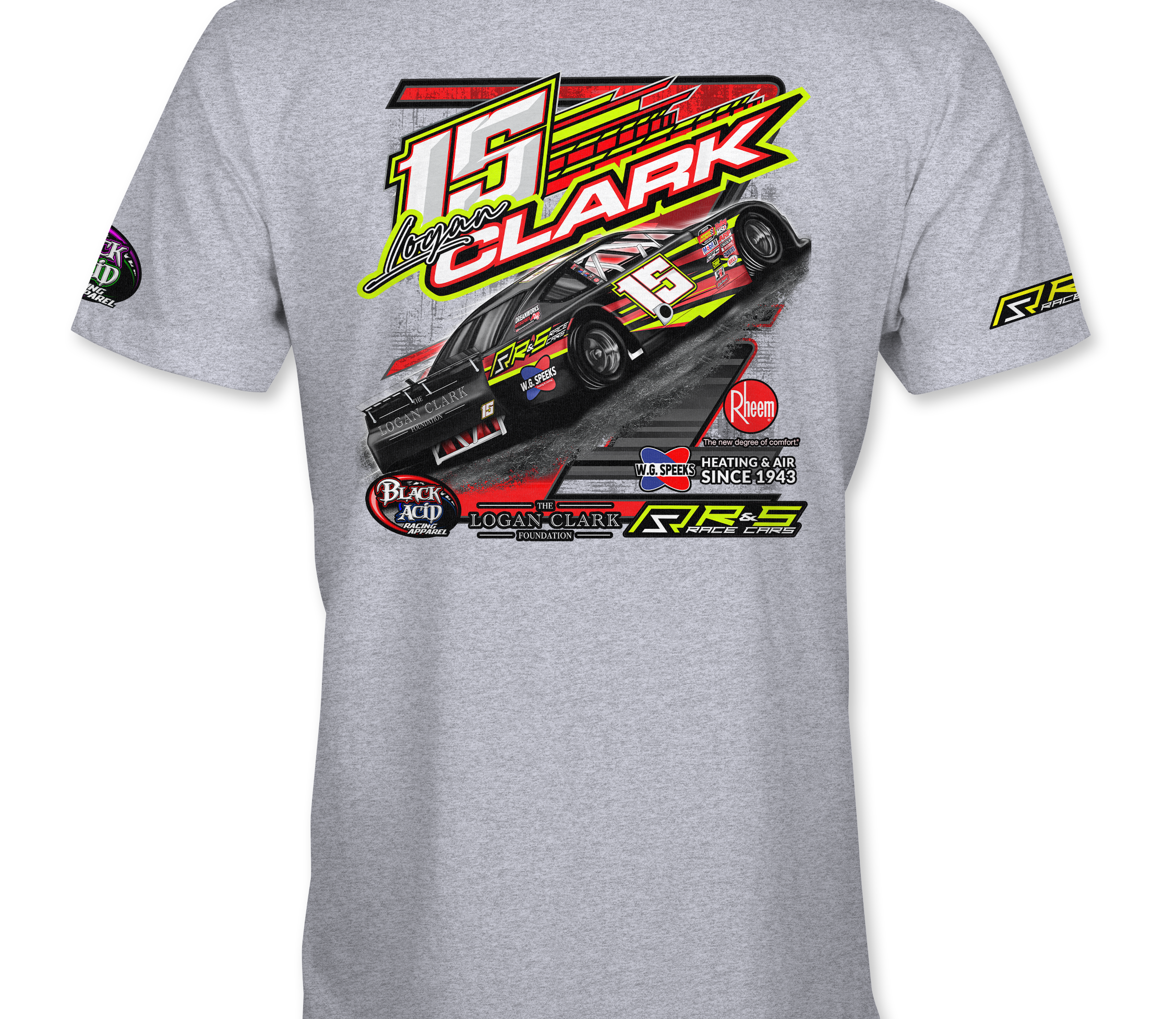 Logan Clark T-Shirts Black Acid Apparel