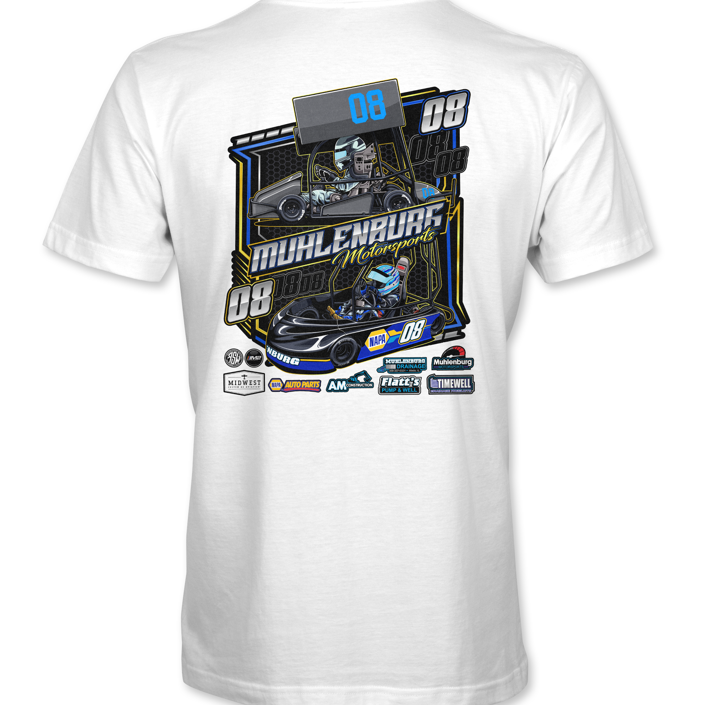 Muhlenburg Motorsports T-Shirts Black Acid Apparel