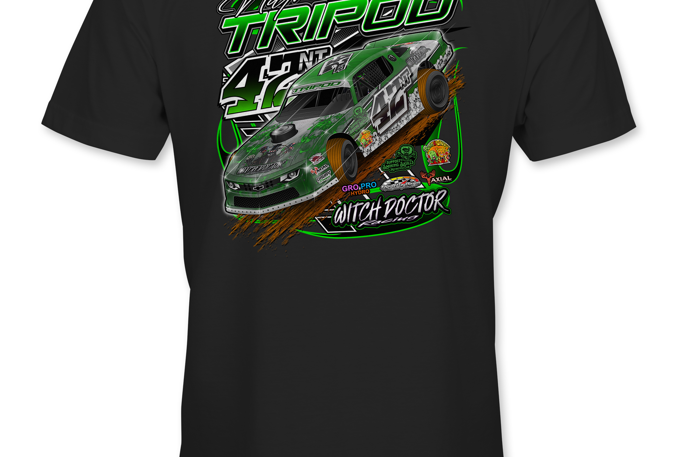 Nathan Tripod T-Shirts Black Acid Apparel