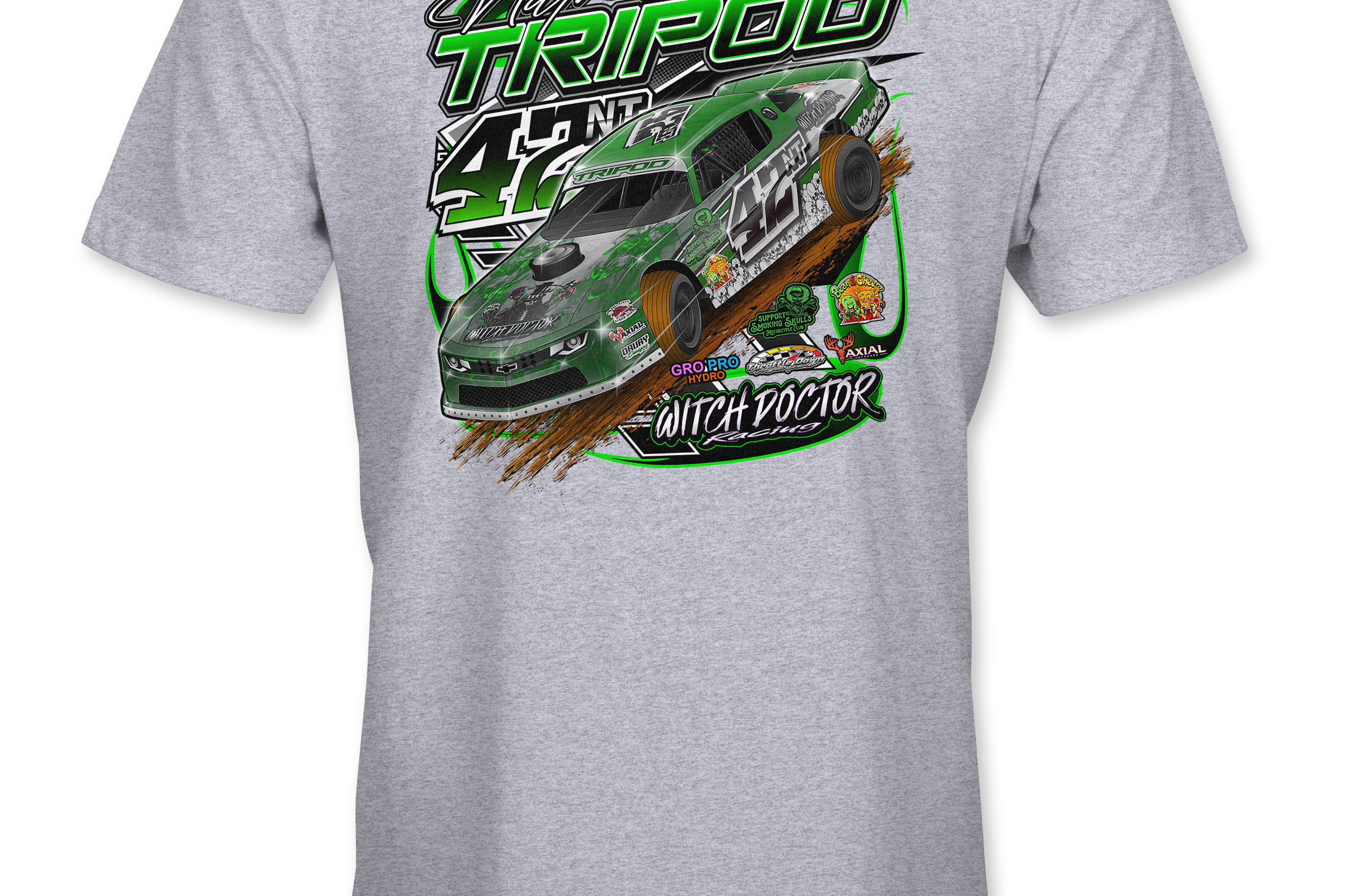 Nathan Tripod T-Shirts Black Acid Apparel