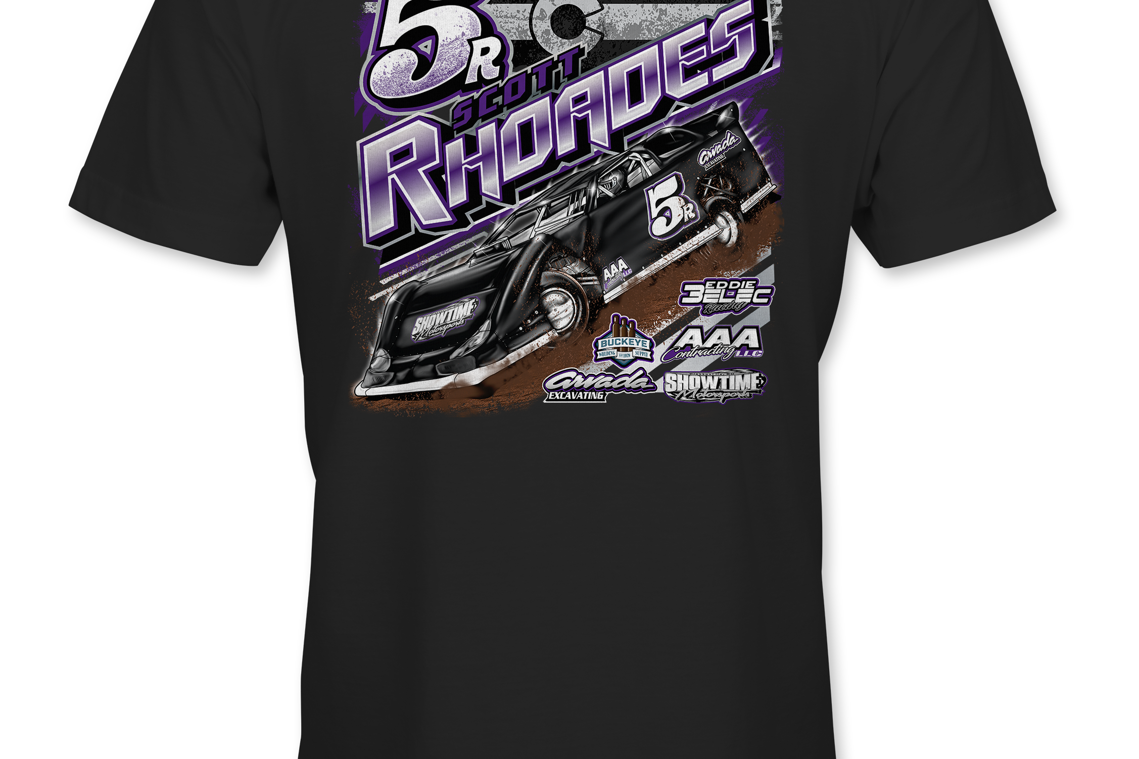 Scott Rhoades T-Shirts Black Acid Apparel