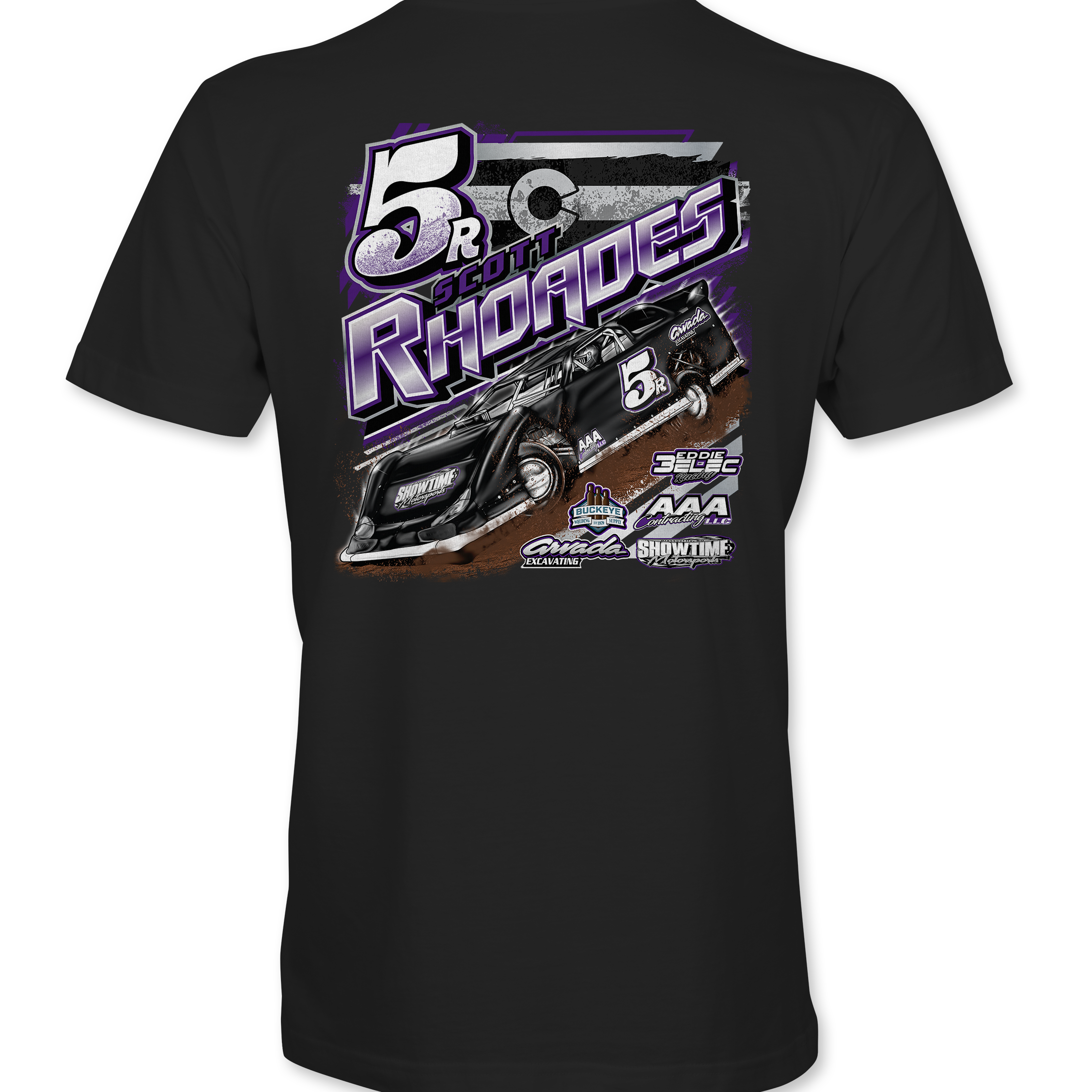 Scott Rhoades T-Shirts Black Acid Apparel