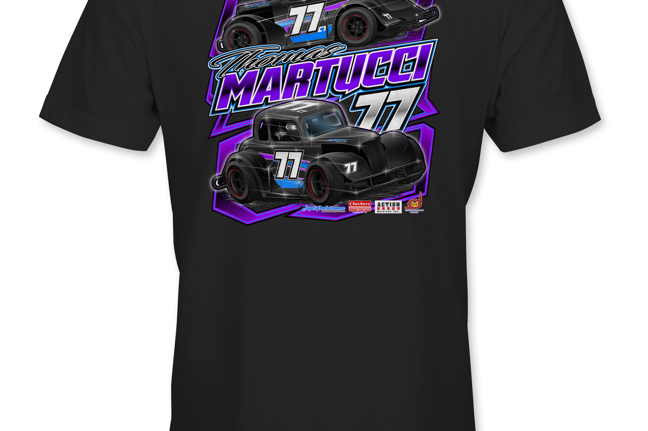 Thomas Martucci Jr. T-Shirts Black Acid Apparel