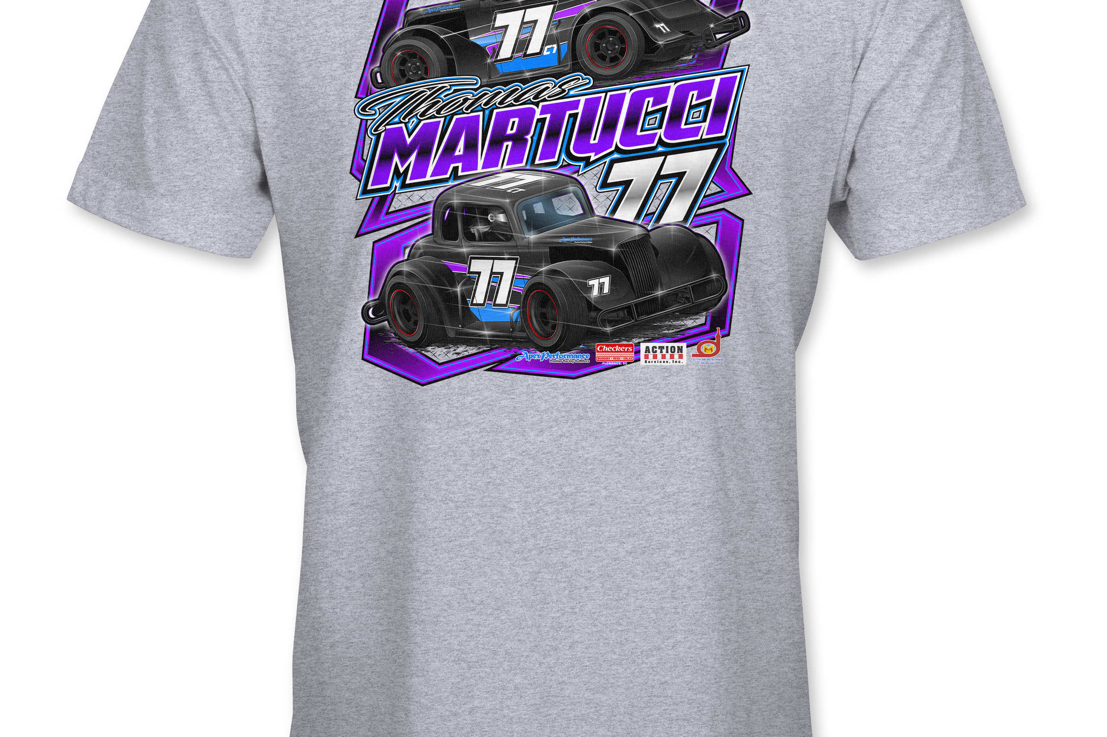 Thomas Martucci Jr. T-Shirts Black Acid Apparel