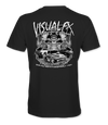 Visual FX Black and White T-Shirts Black Acid Apparel