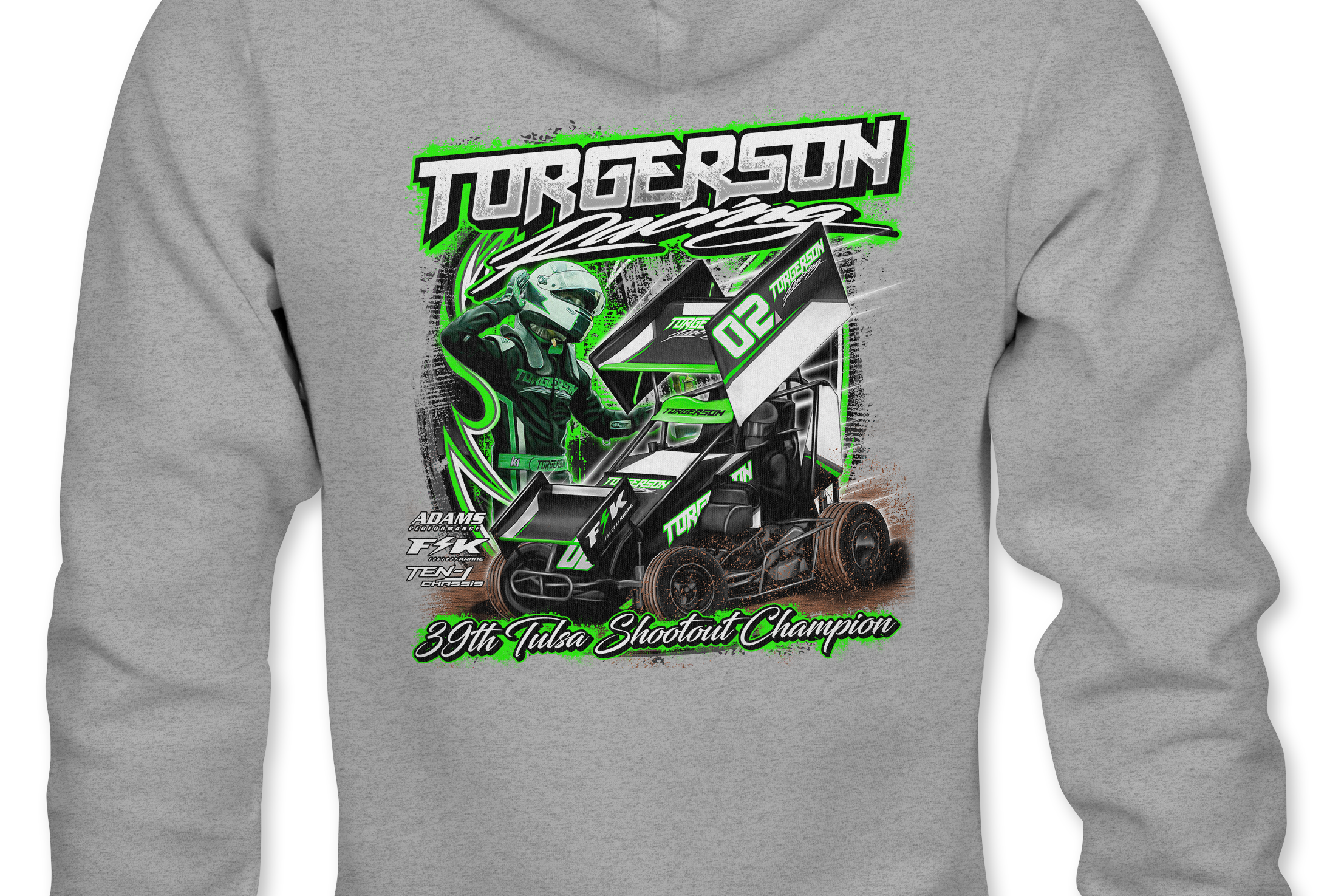 Ashton Torgerson Tulsa Shootout 2024 Hoodies Black Acid Apparel