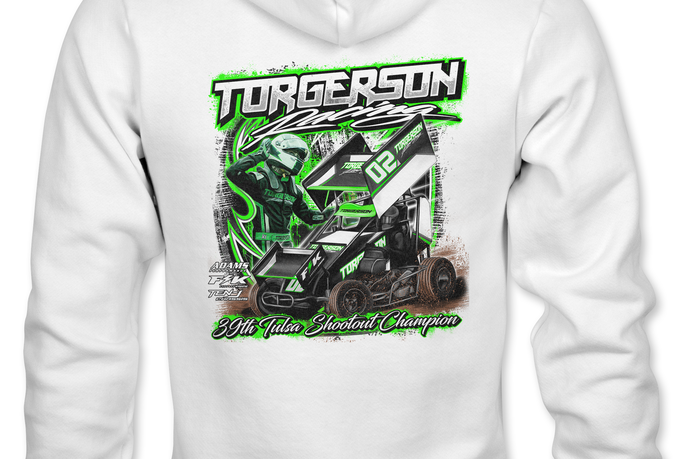 Ashton Torgerson Tulsa Shootout 2024 Hoodies Black Acid Apparel