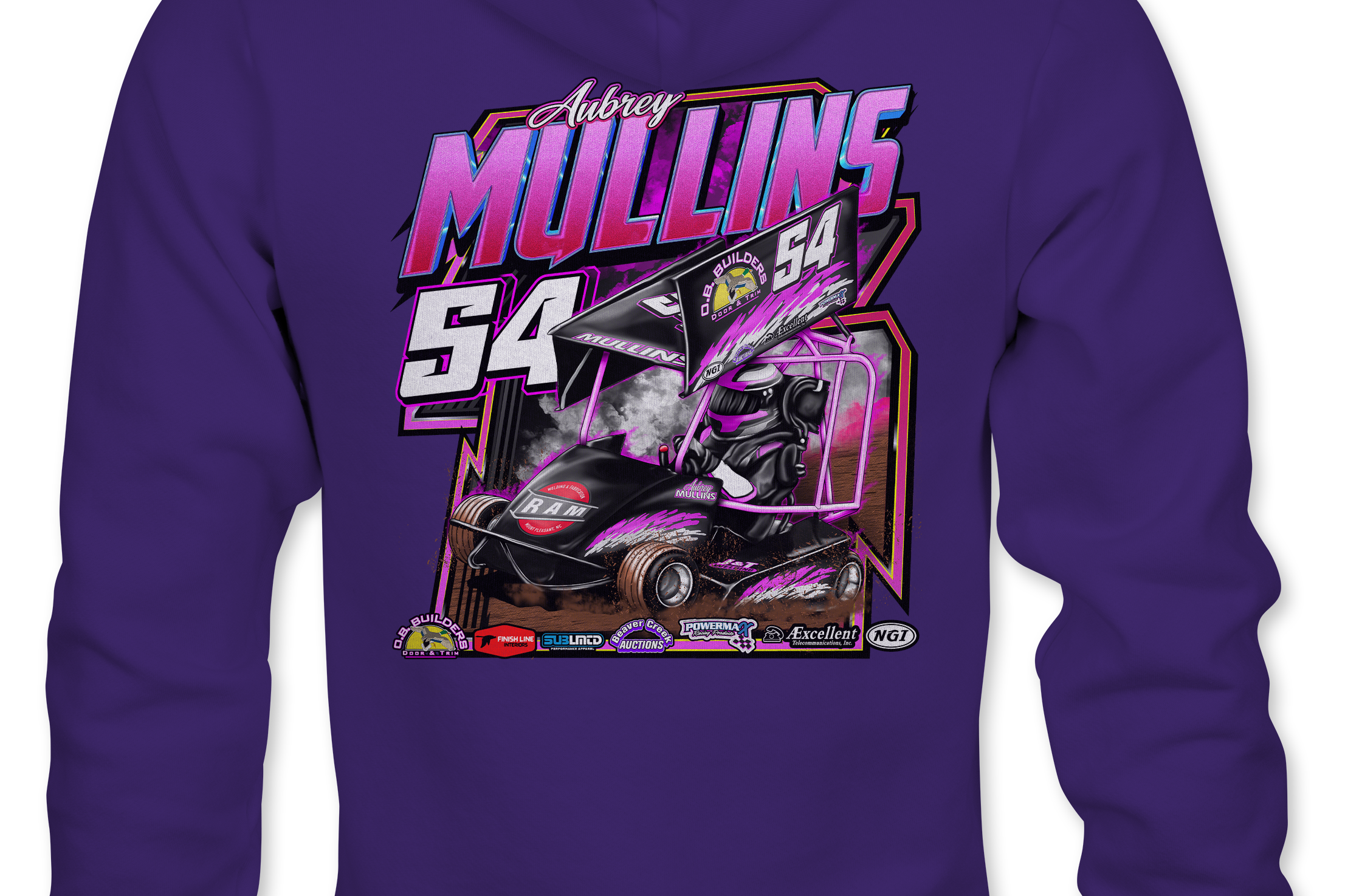 Aubrey Mullins Hoodies Black Acid Apparel