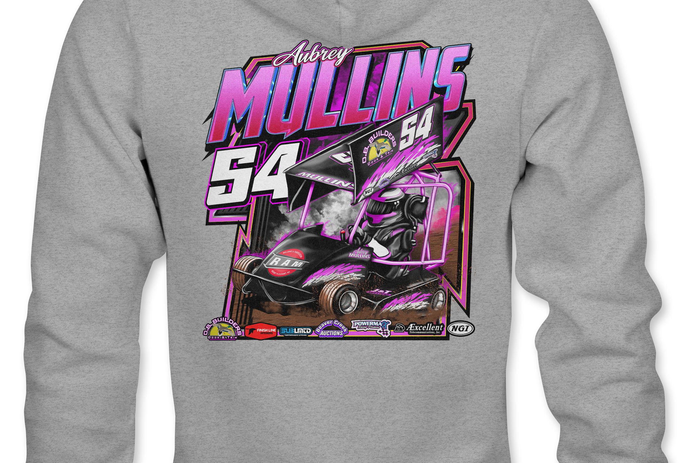 Aubrey Mullins Hoodies Black Acid Apparel
