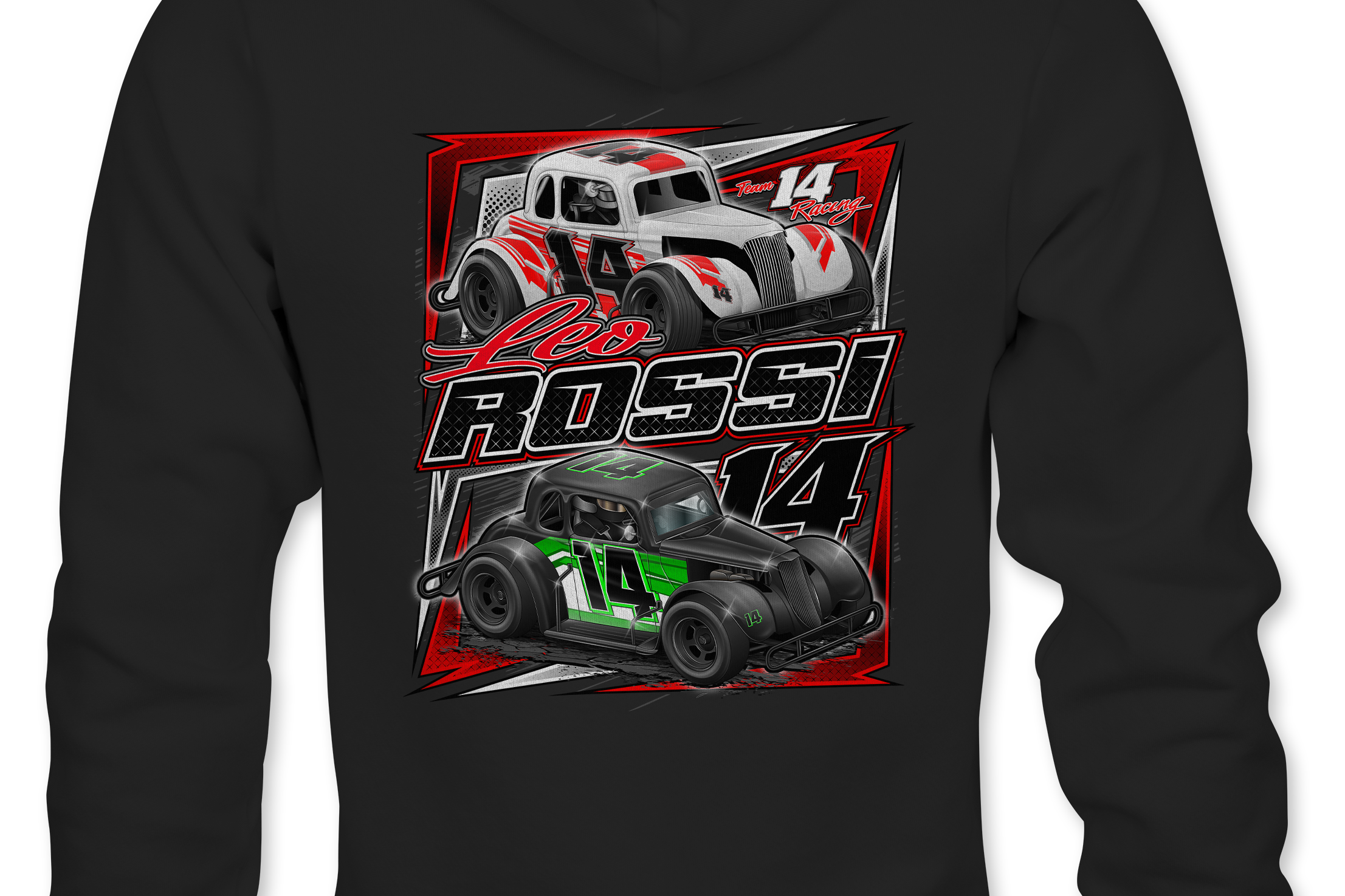Leo Rossi Hoodies Black Acid Apparel