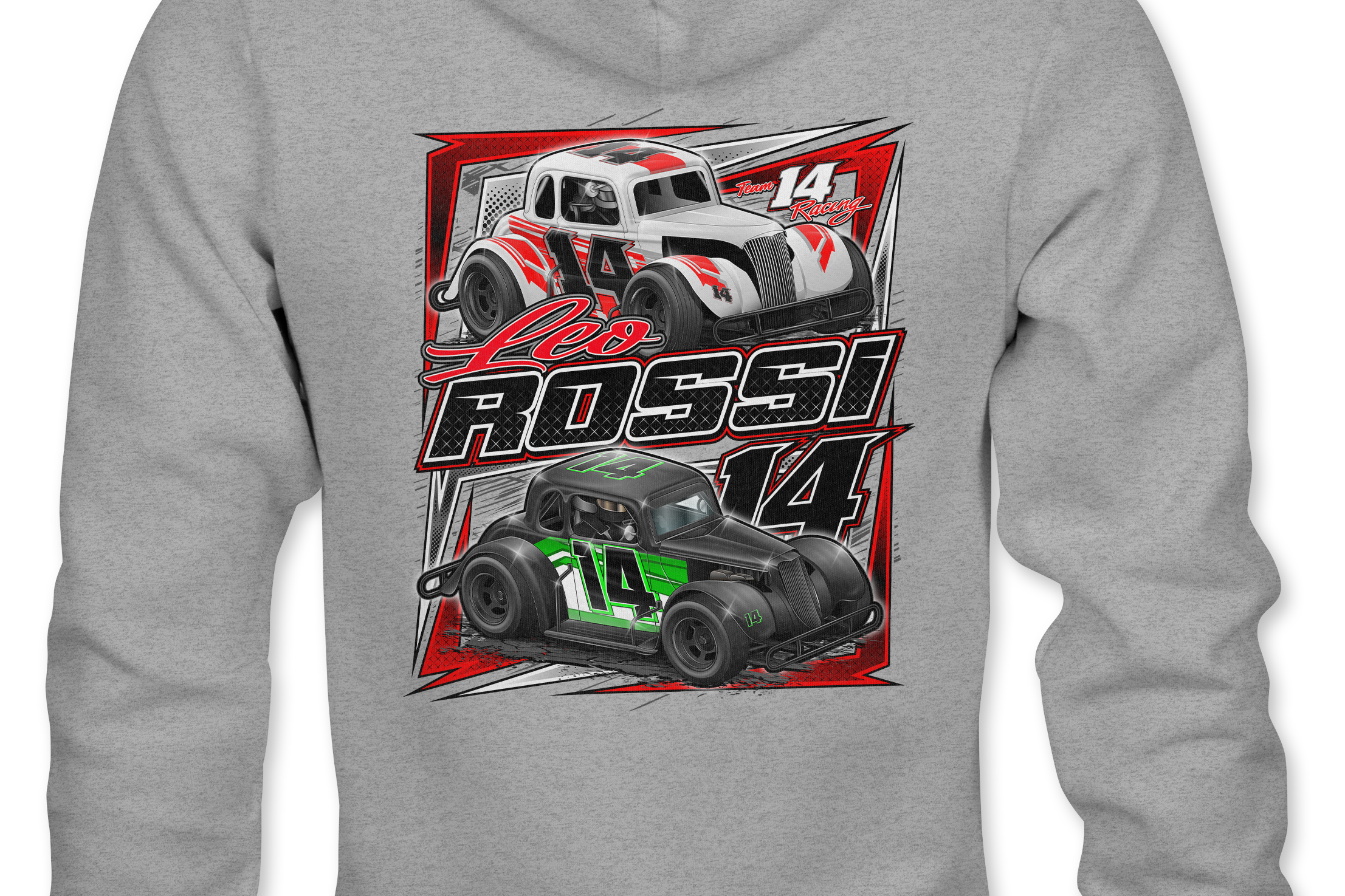Leo Rossi Hoodies Black Acid Apparel