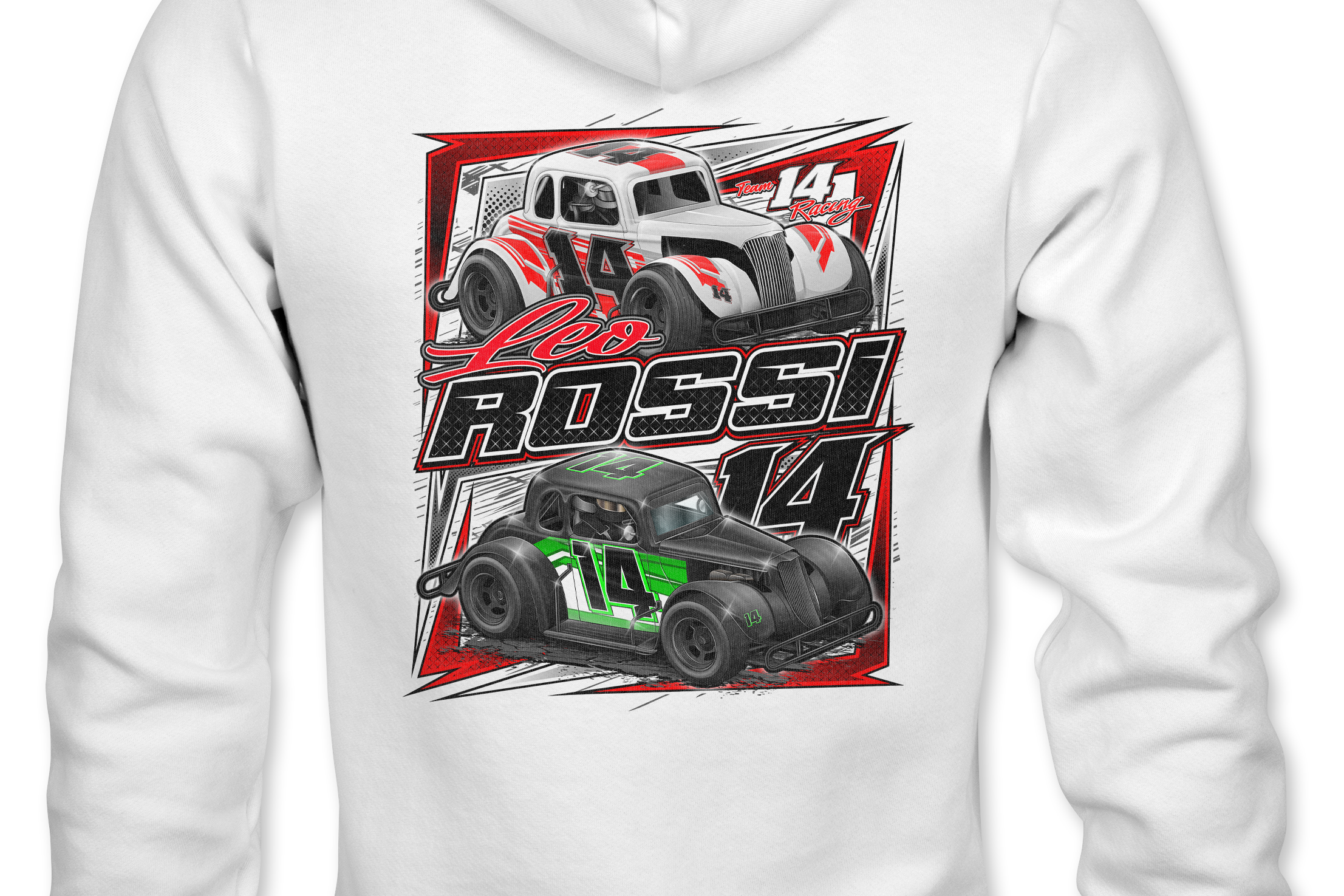 Leo Rossi Hoodies Black Acid Apparel