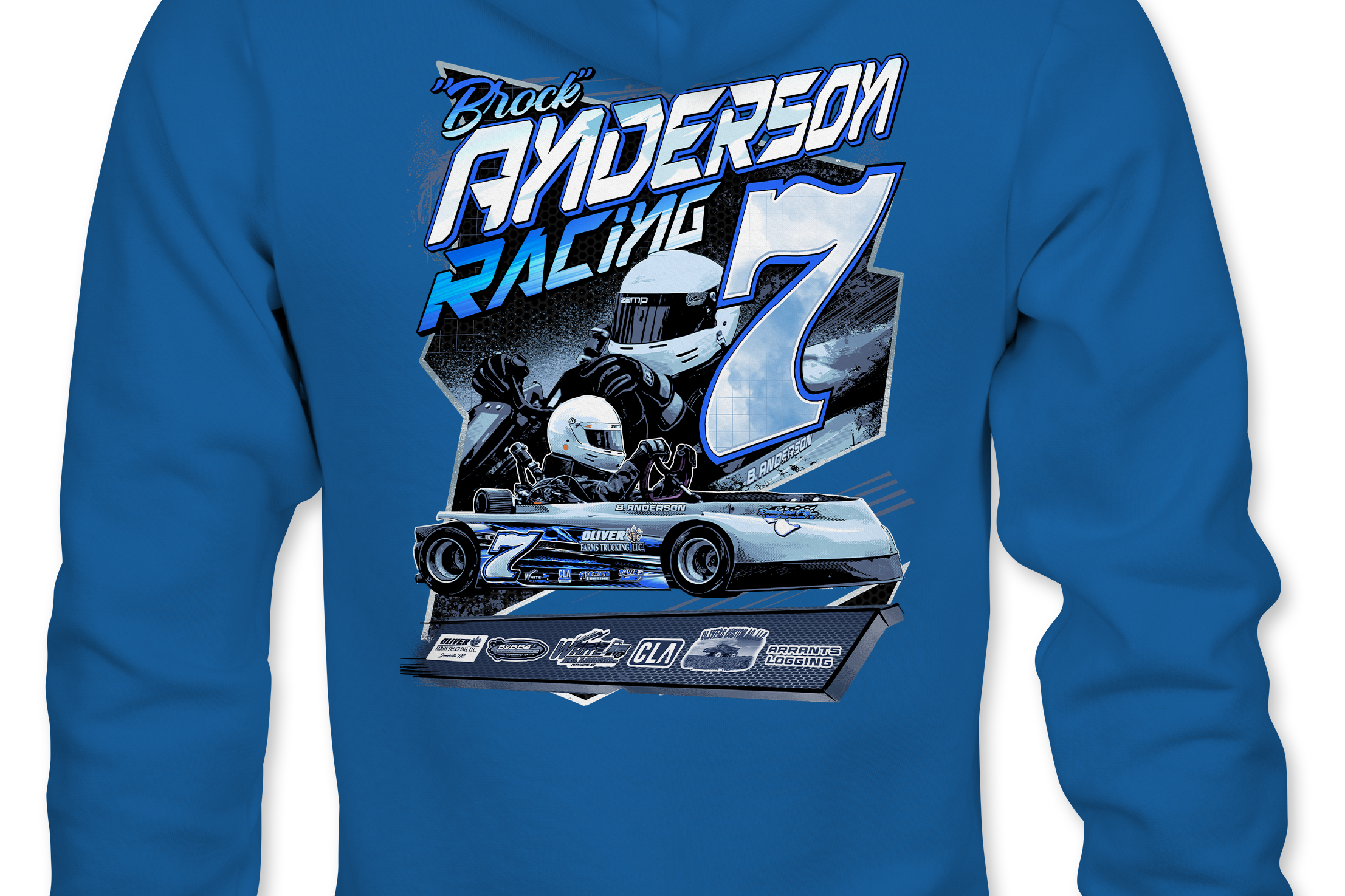 Anderson Racing Hoodies Black Acid Apparel