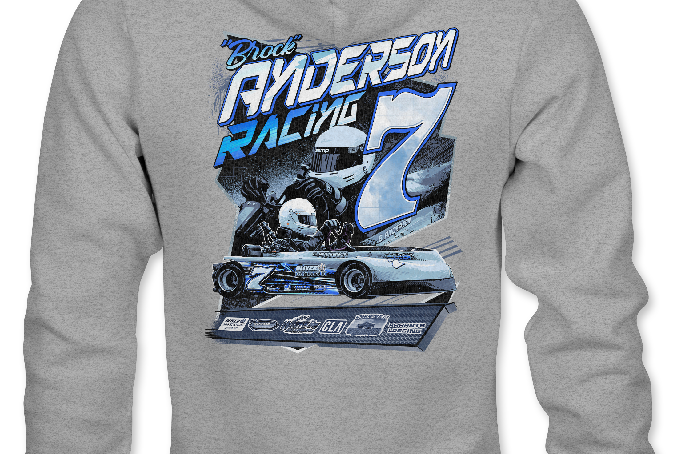 Anderson Racing Hoodies Black Acid Apparel