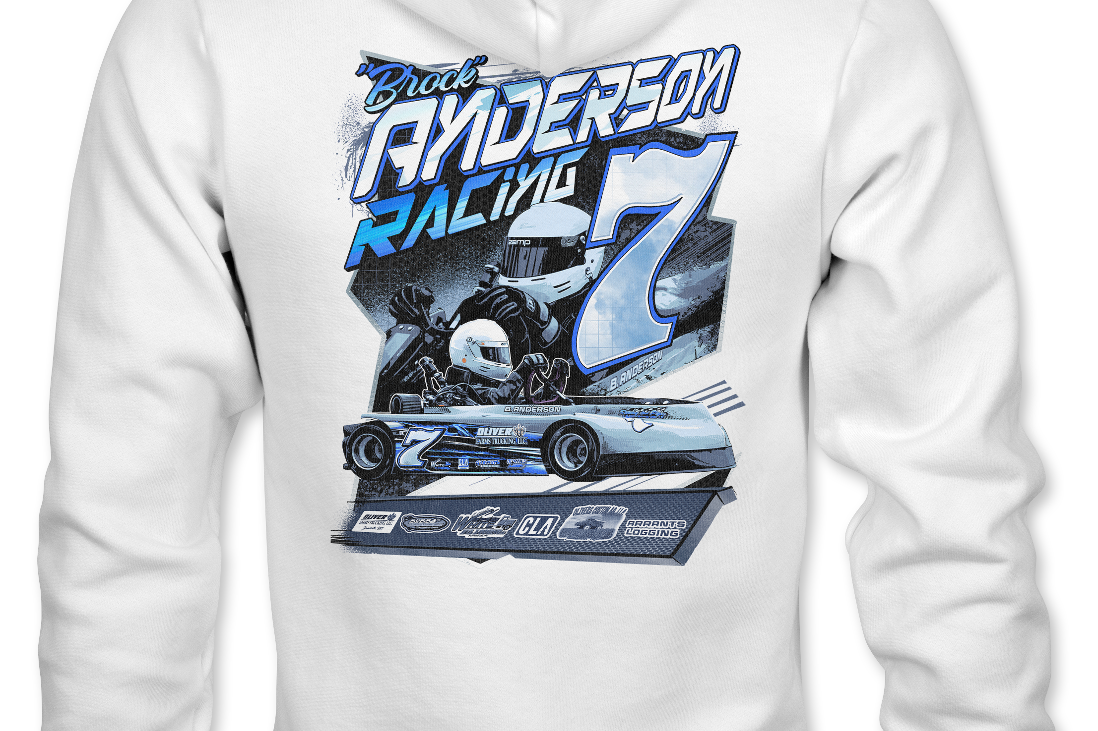 Anderson Racing Hoodies Black Acid Apparel