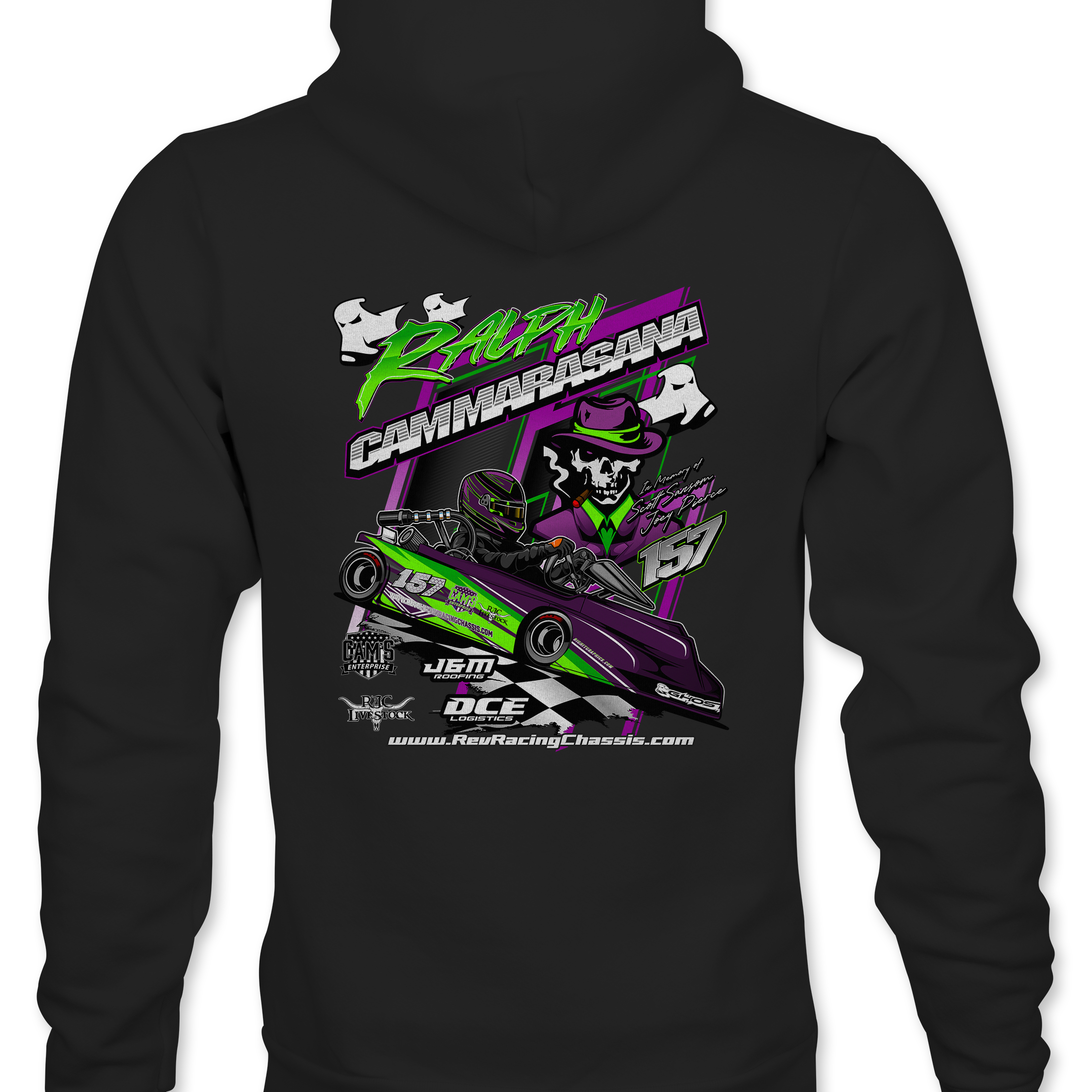 Ralph Cammarasana Hoodies Black Acid Apparel