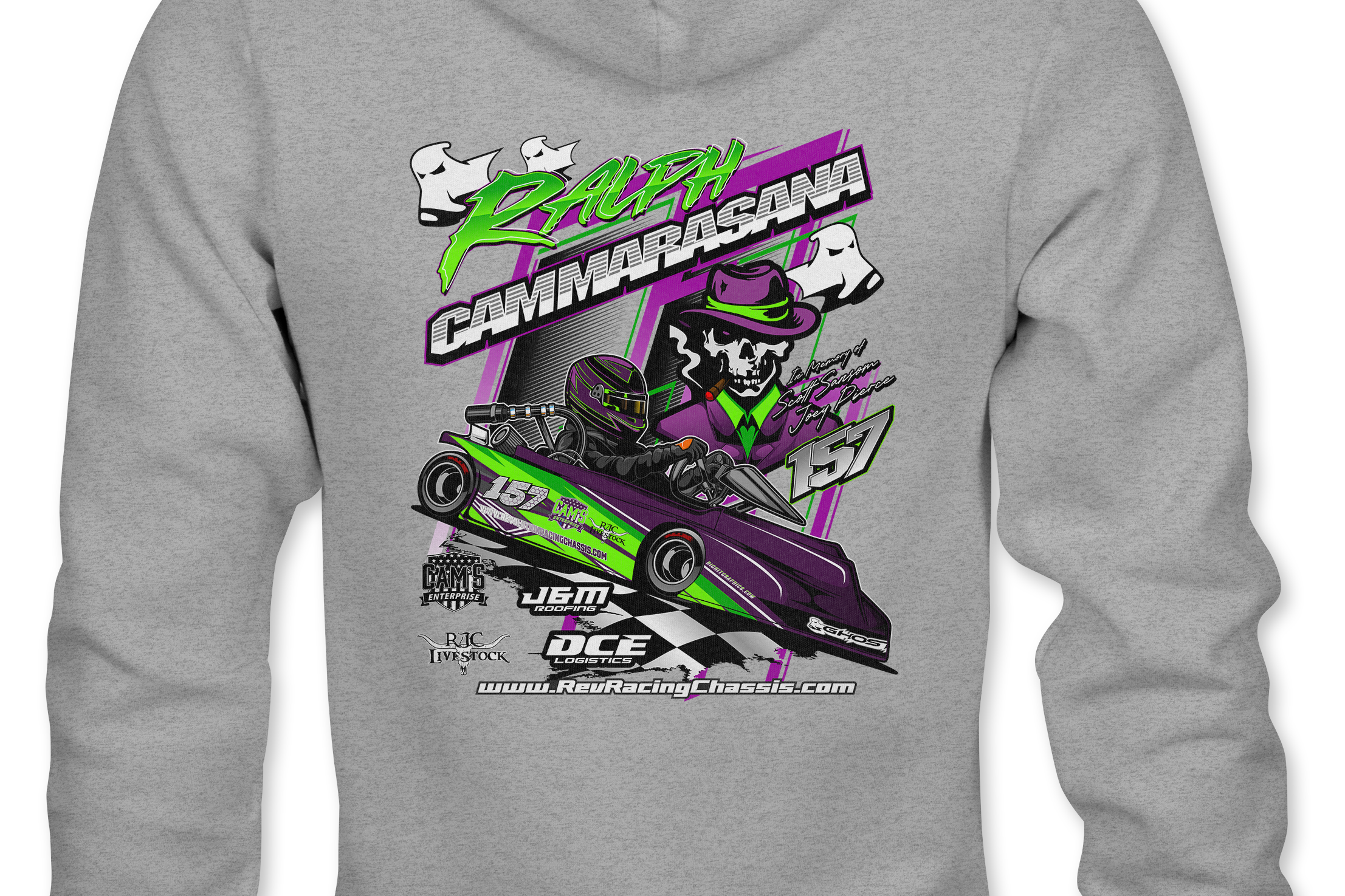 Ralph Cammarasana Hoodies Black Acid Apparel
