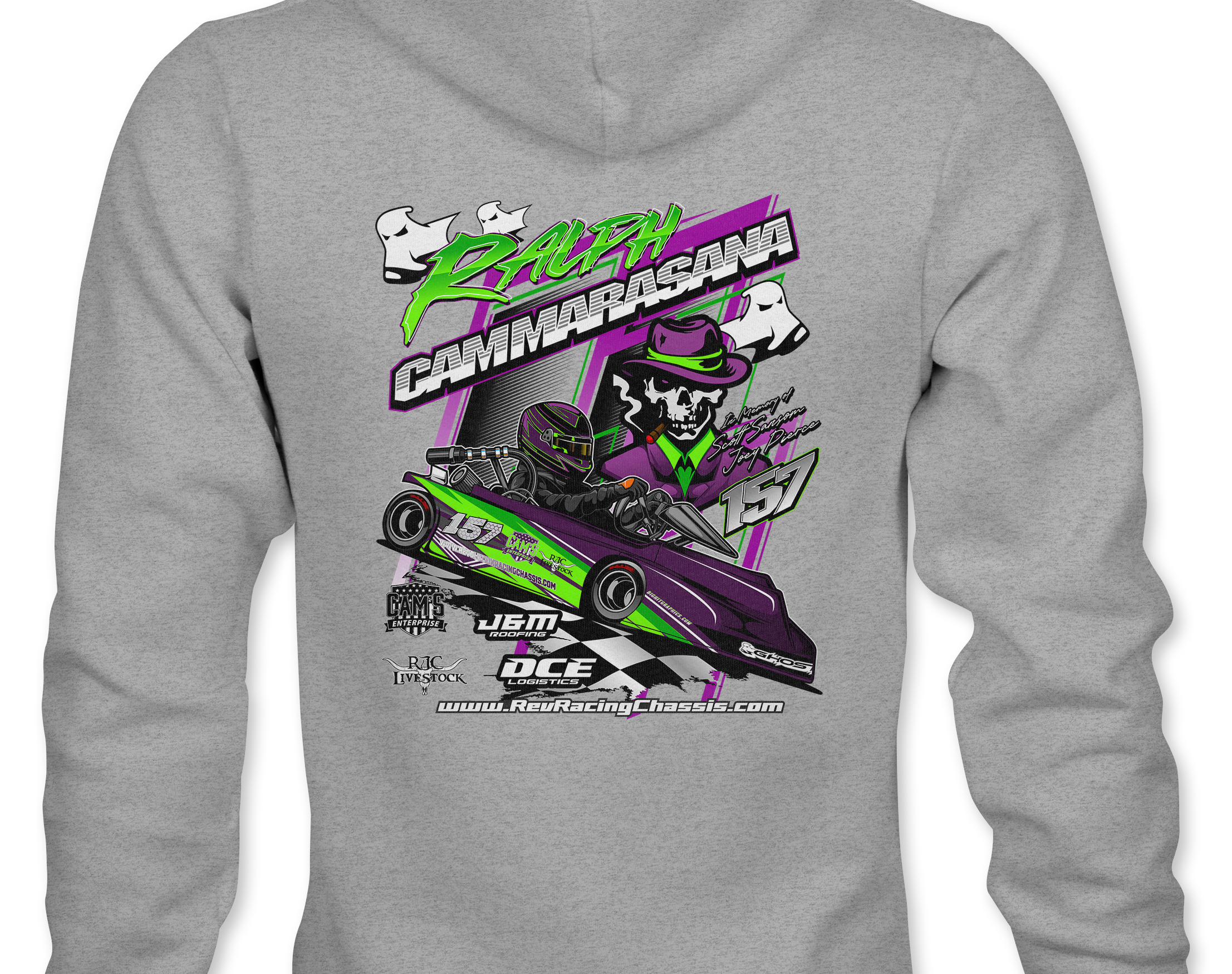 Ralph Cammarasana Hoodies Black Acid Apparel