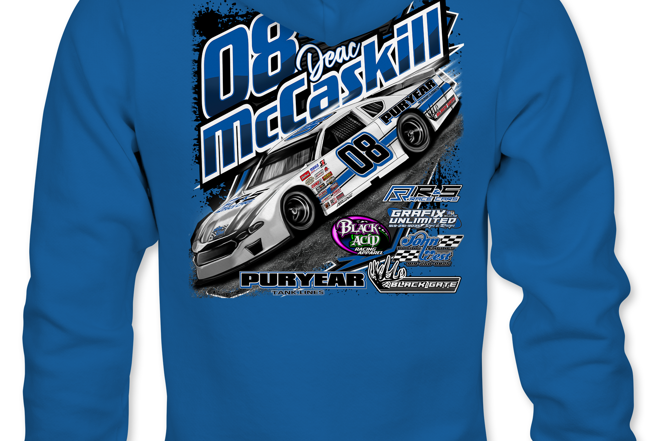 Deac McCaskill Hoodies Black Acid Apparel