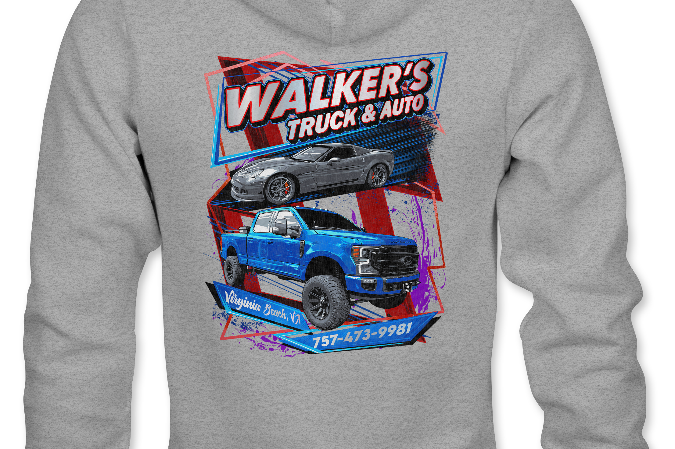 David Walker Hoodies Black Acid Apparel