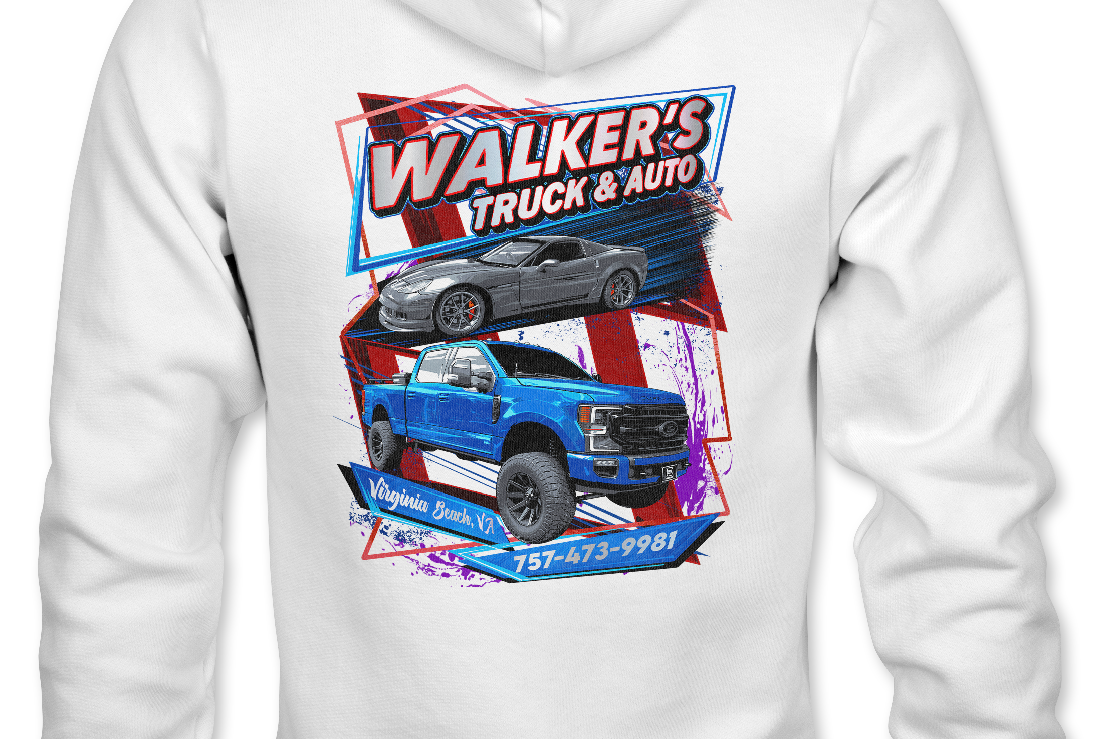 David Walker Hoodies Black Acid Apparel