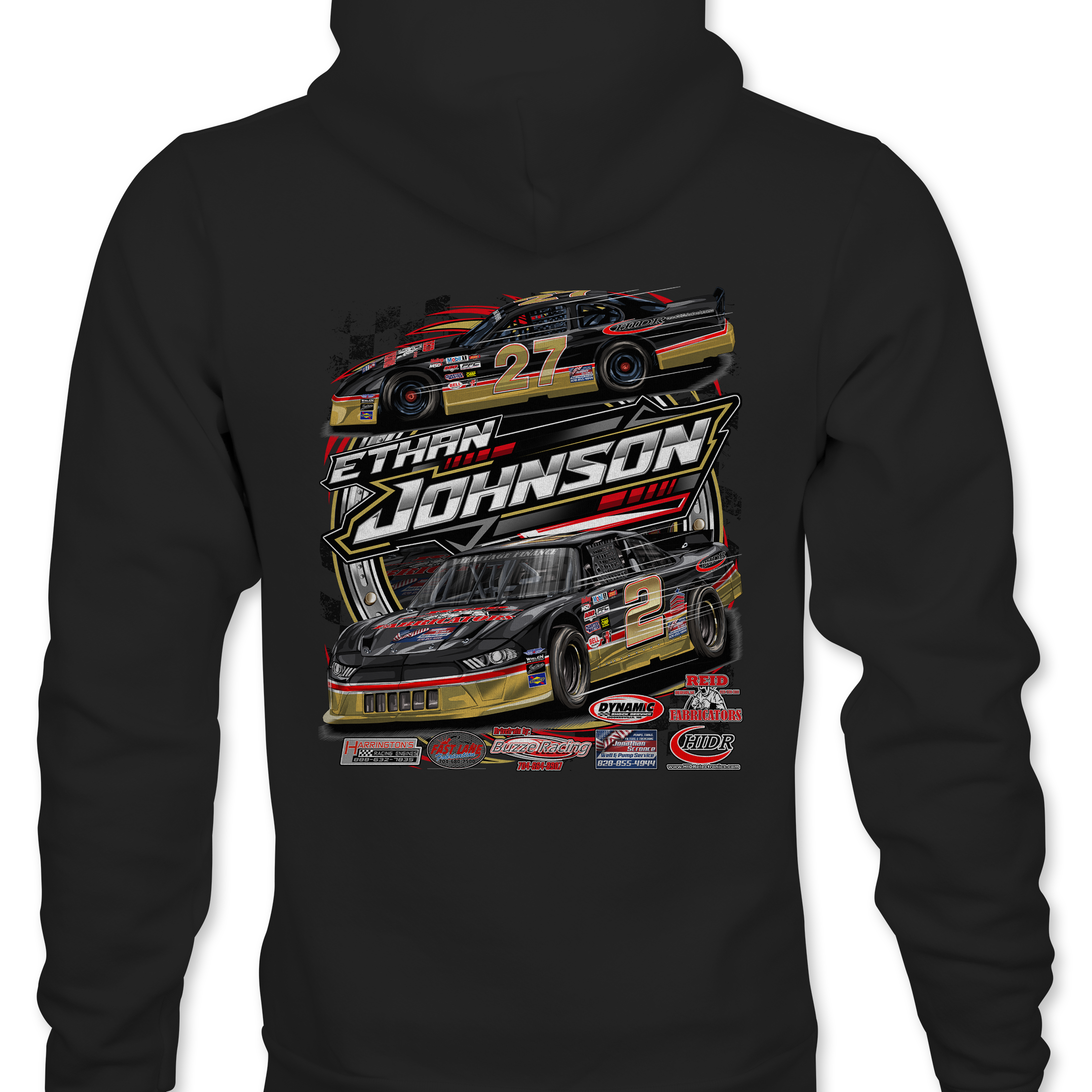 Ethan Johnson 2023 Hoodies Black Acid Apparel