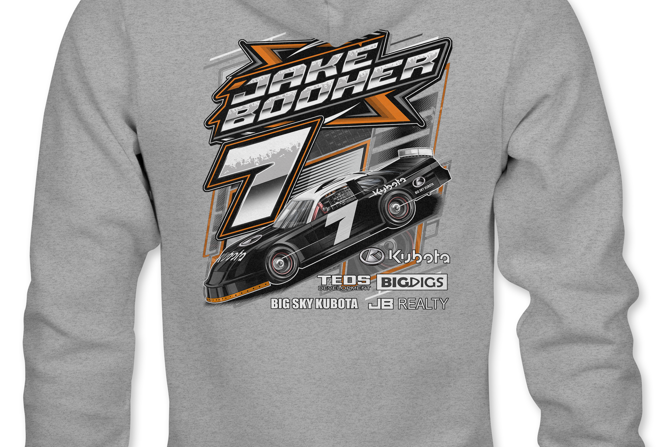 Jake Booher Hoodies Black Acid Apparel