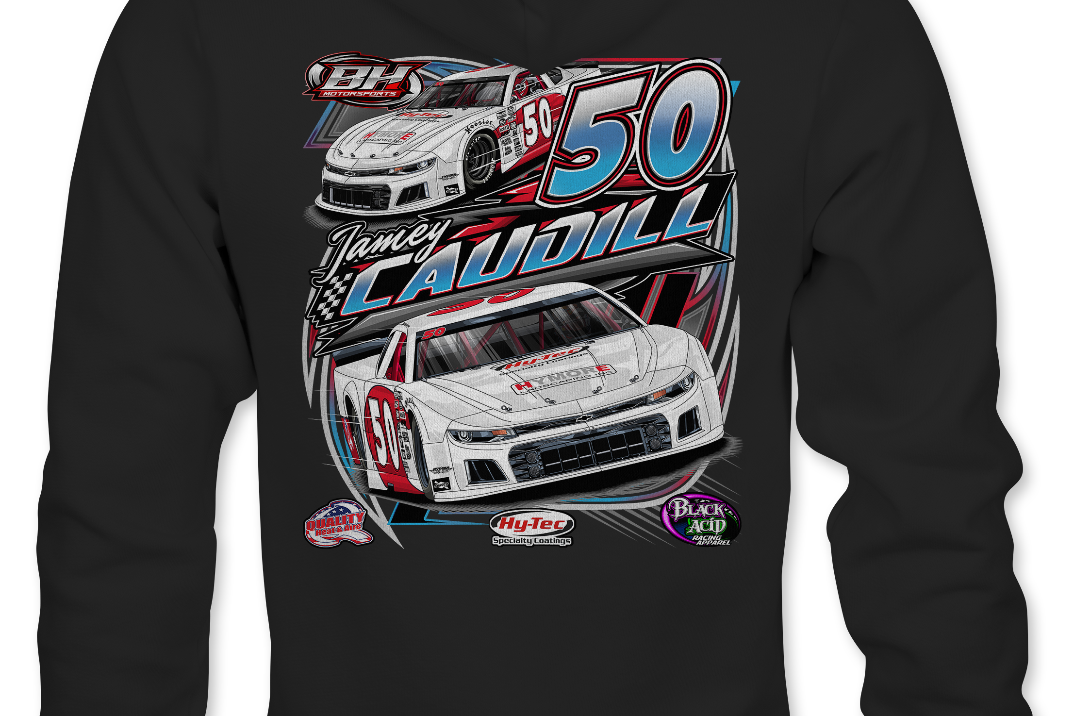 Jamey Caudill Hoodies Black Acid Apparel