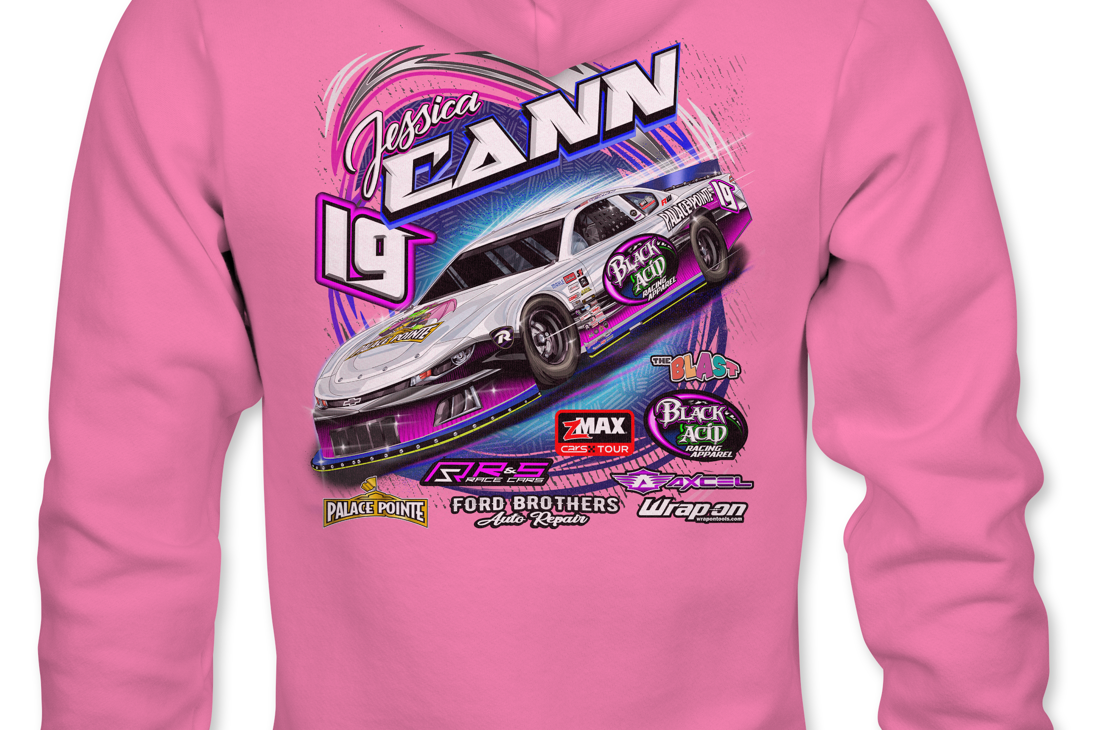 Jessica Cann 2024 Hoodies Black Acid Apparel