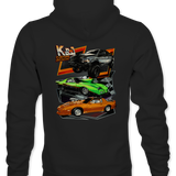 K&J Customs Hoodies Black Acid Apparel