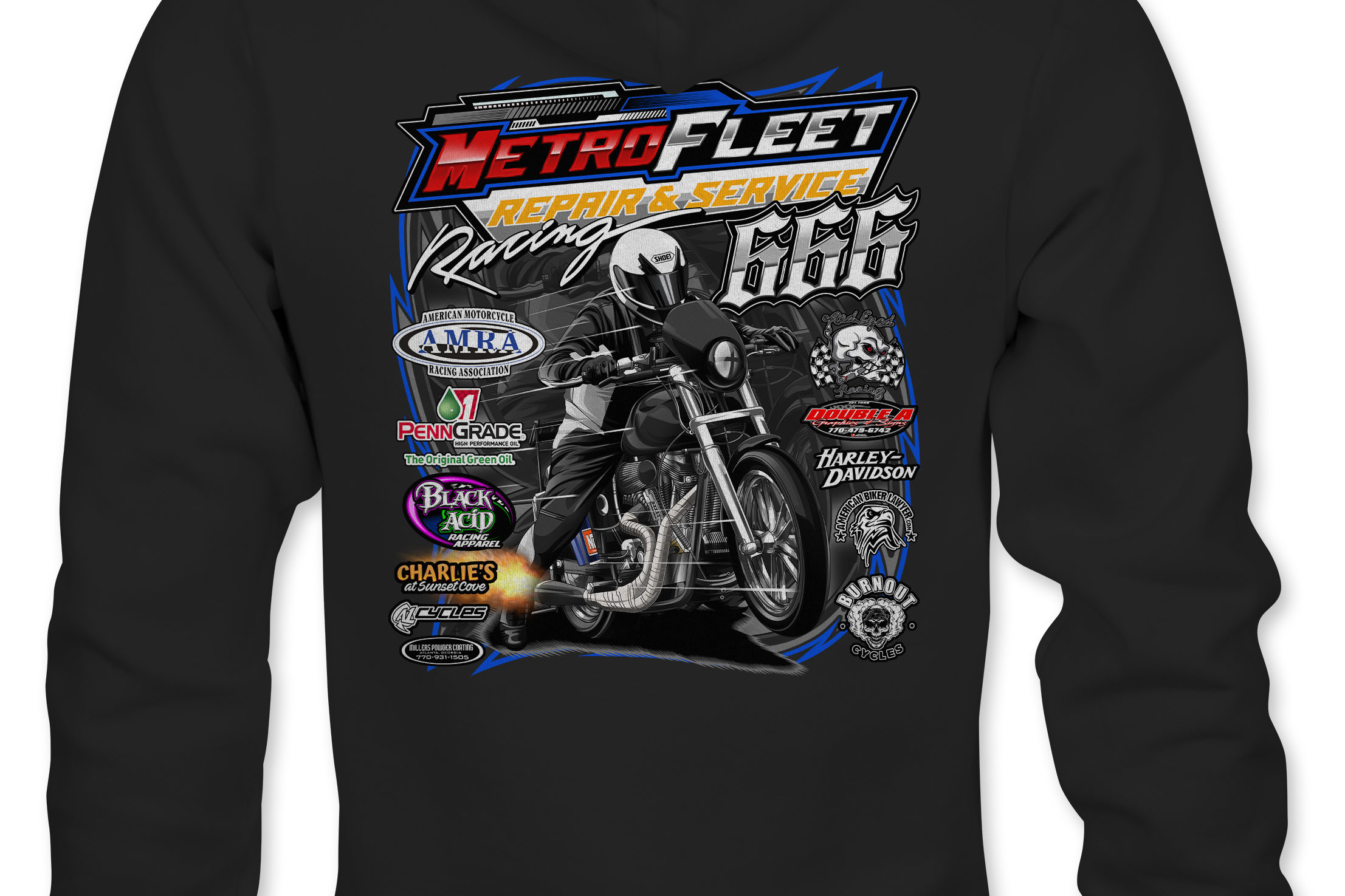 Kenny Satterlee Hoodies Black Acid Apparel
