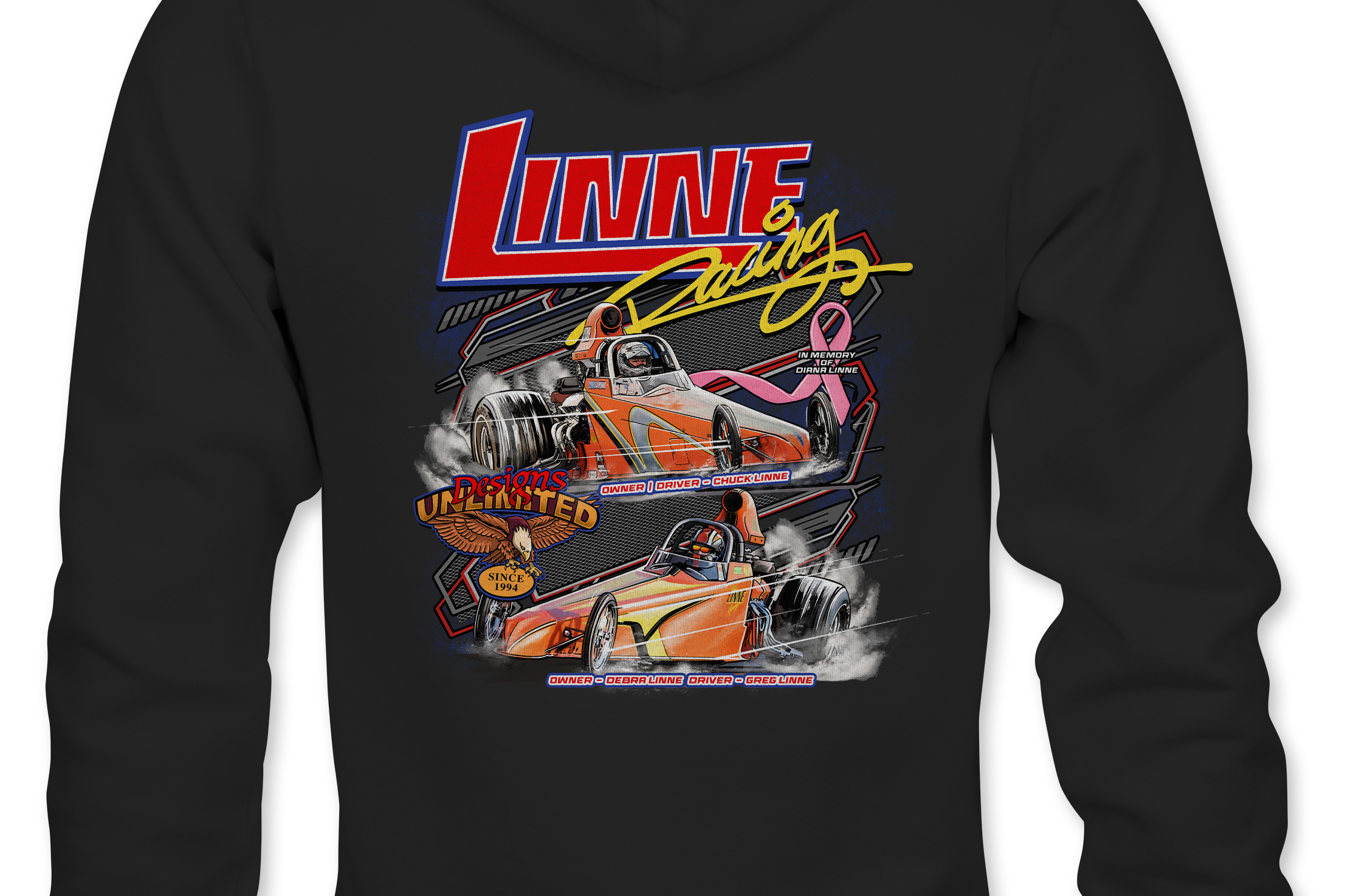 Linne Racing Hoodies Black Acid Apparel