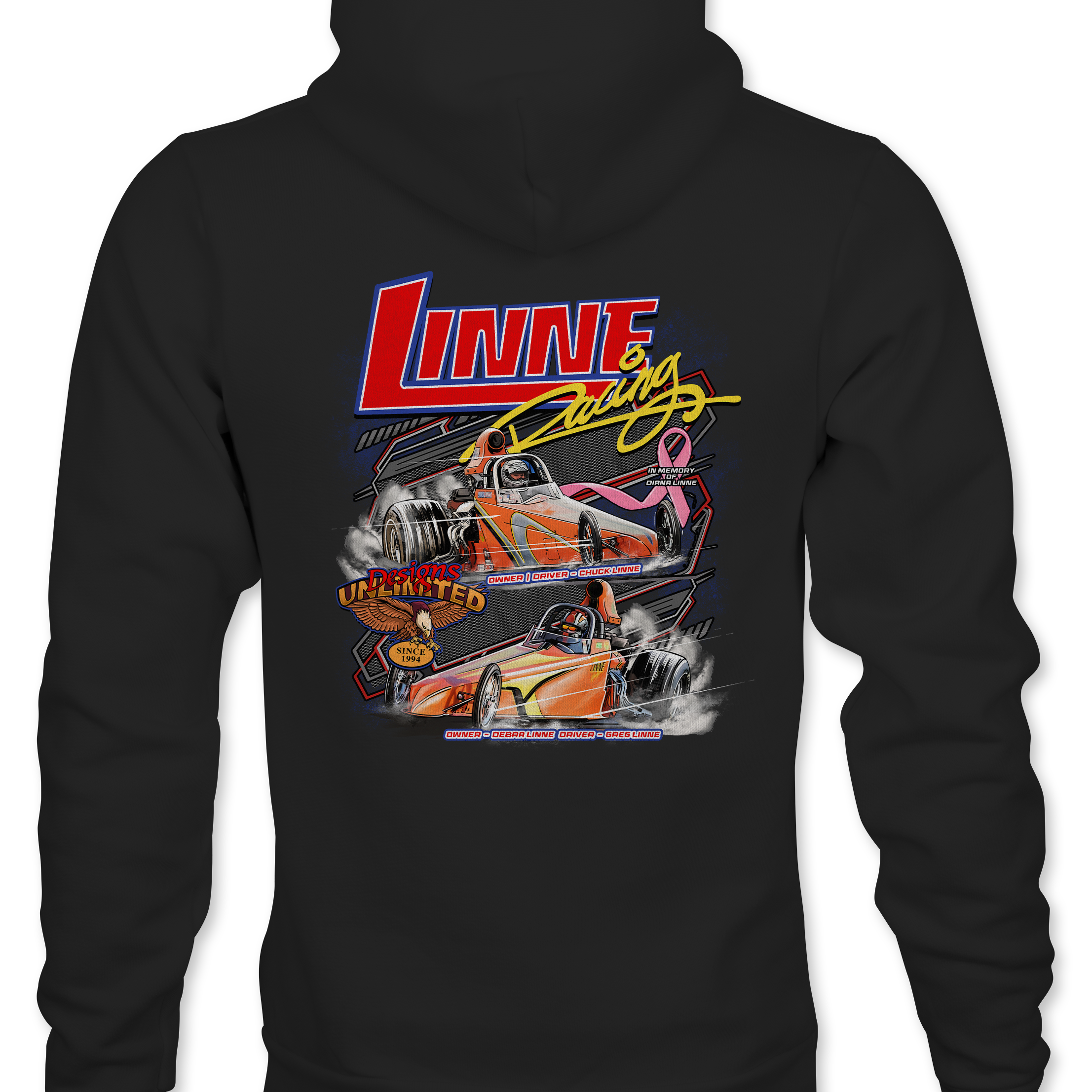 Linne Racing Hoodies Black Acid Apparel