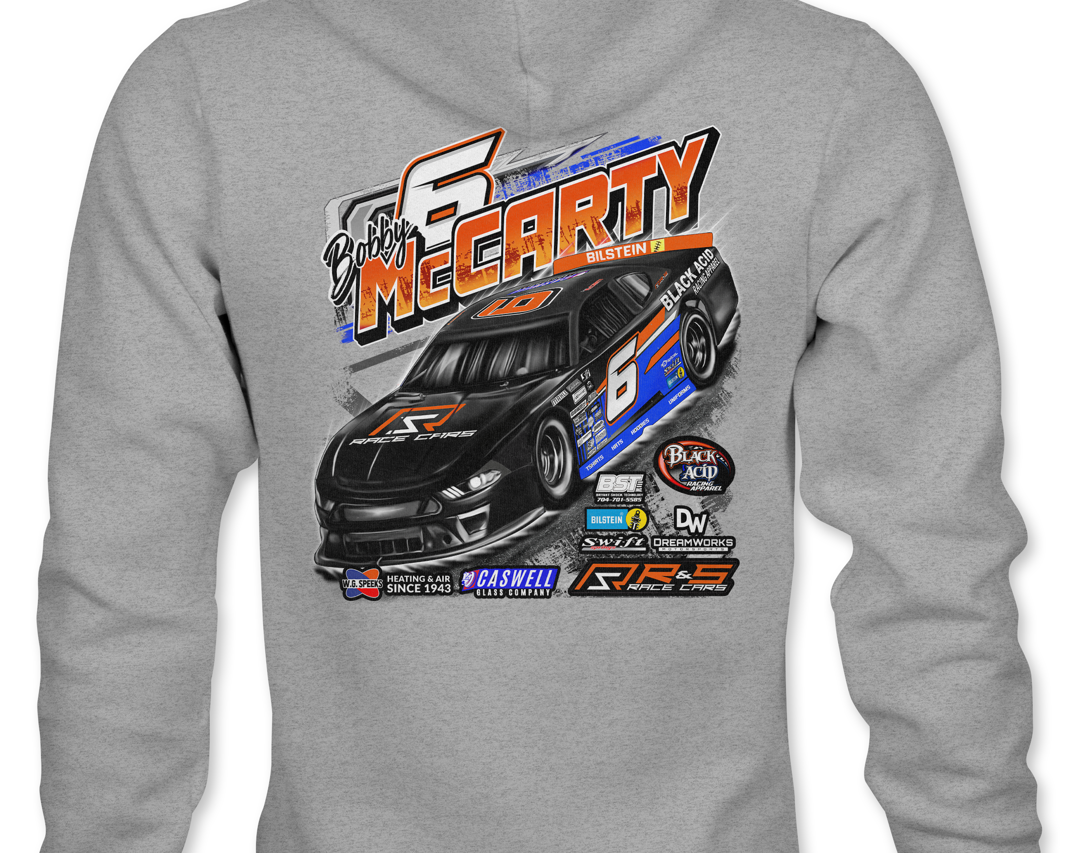 Bobby McCarty Hoodies Black Acid Apparel