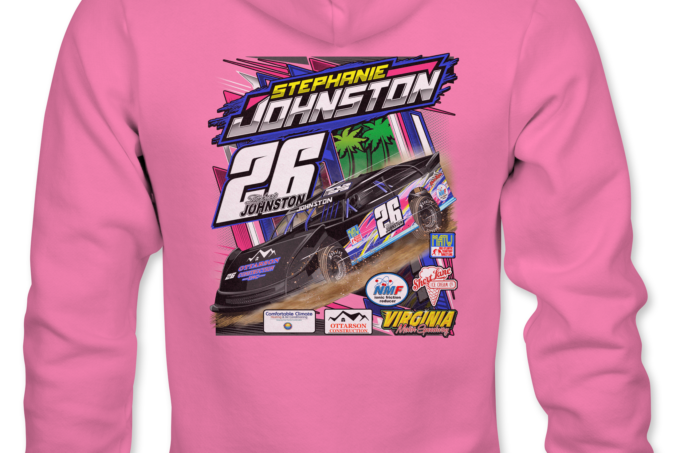 Stephanie Johnston Hoodies Black Acid Apparel