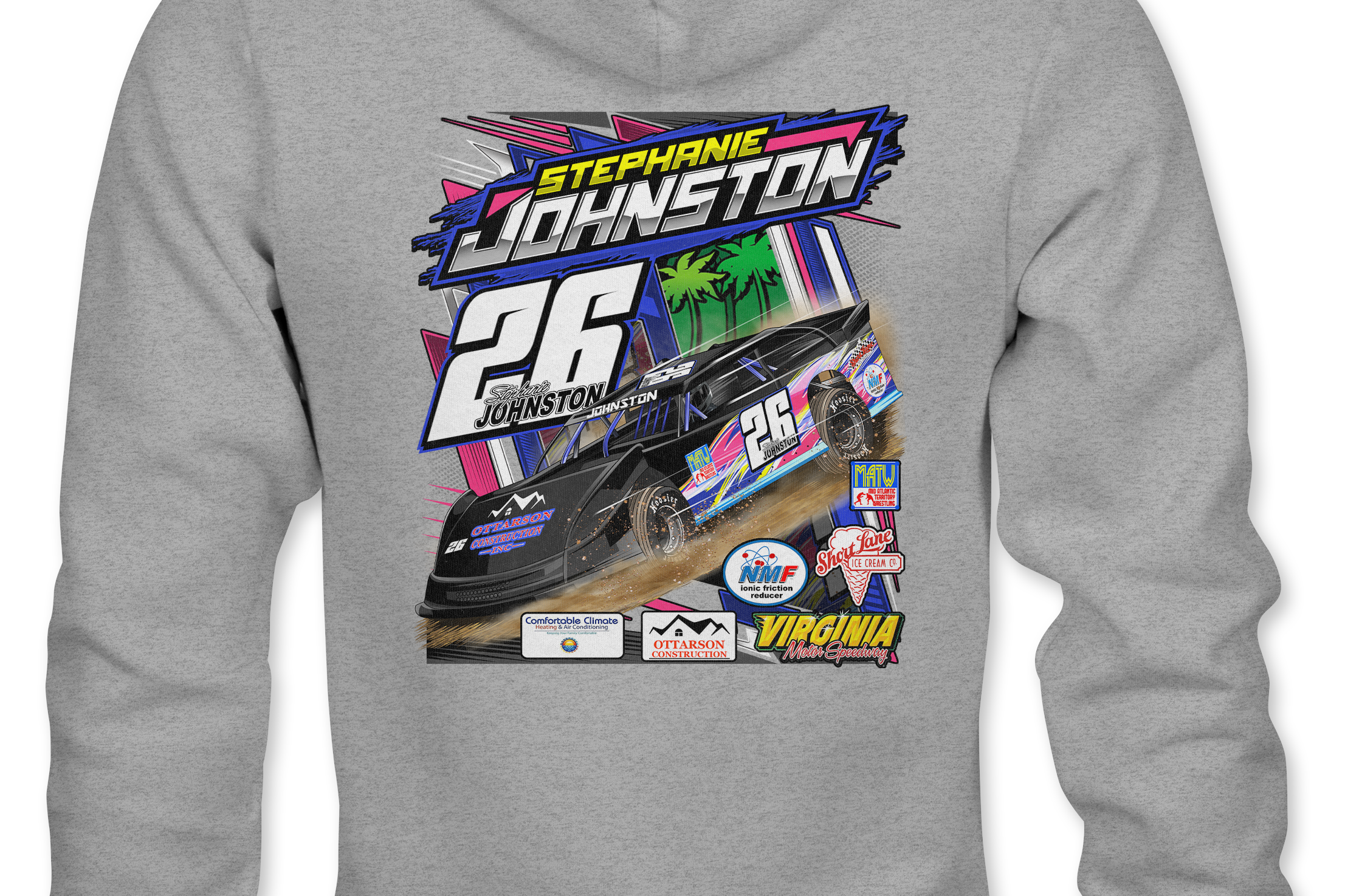 Stephanie Johnston Hoodies Black Acid Apparel