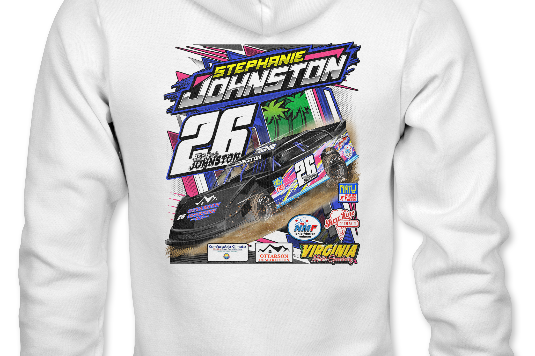 Stephanie Johnston Hoodies Black Acid Apparel