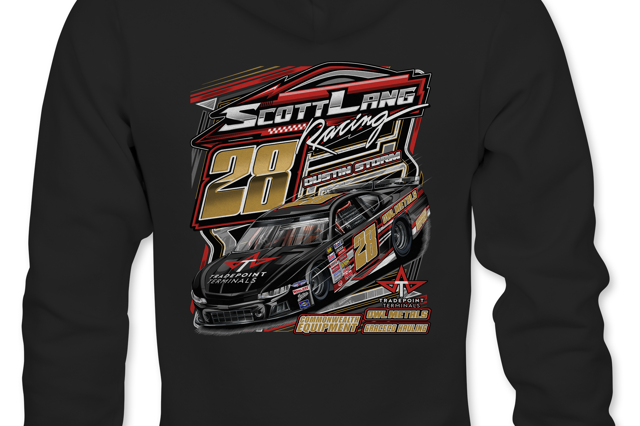 Scott Lang Hoodies Black Acid Apparel