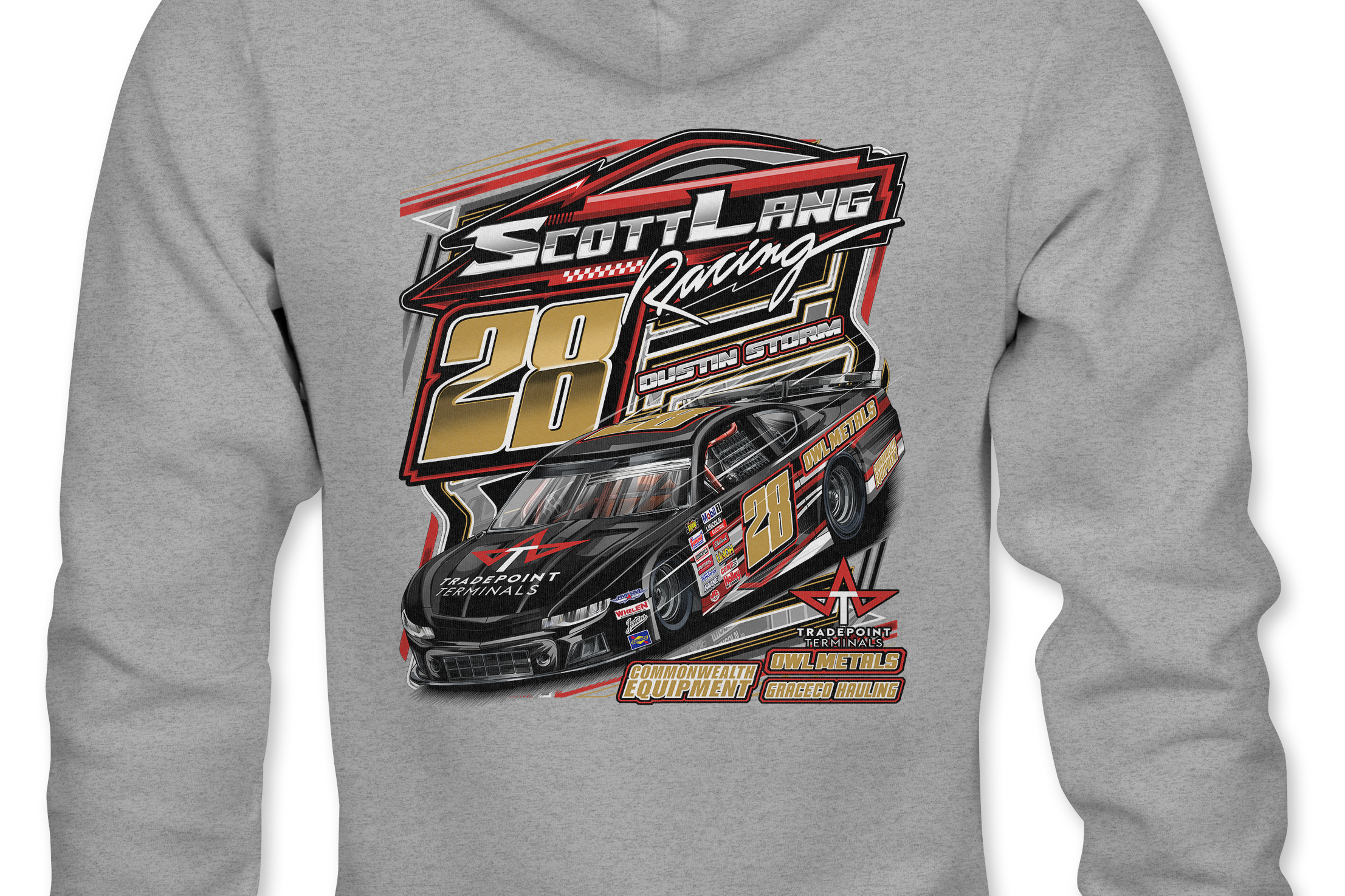Scott Lang Hoodies Black Acid Apparel