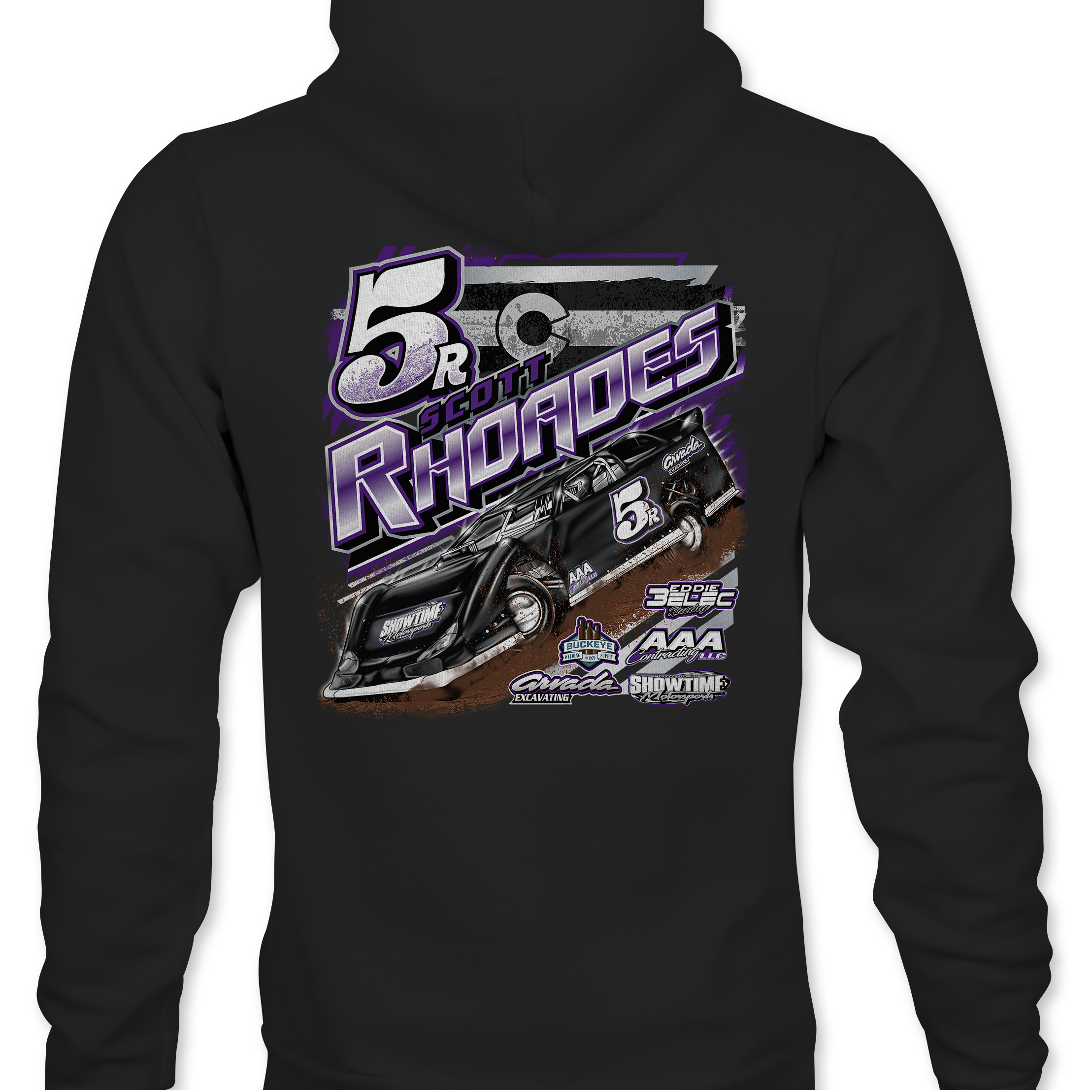 Scott Rhoades Hoodies Black Acid Apparel