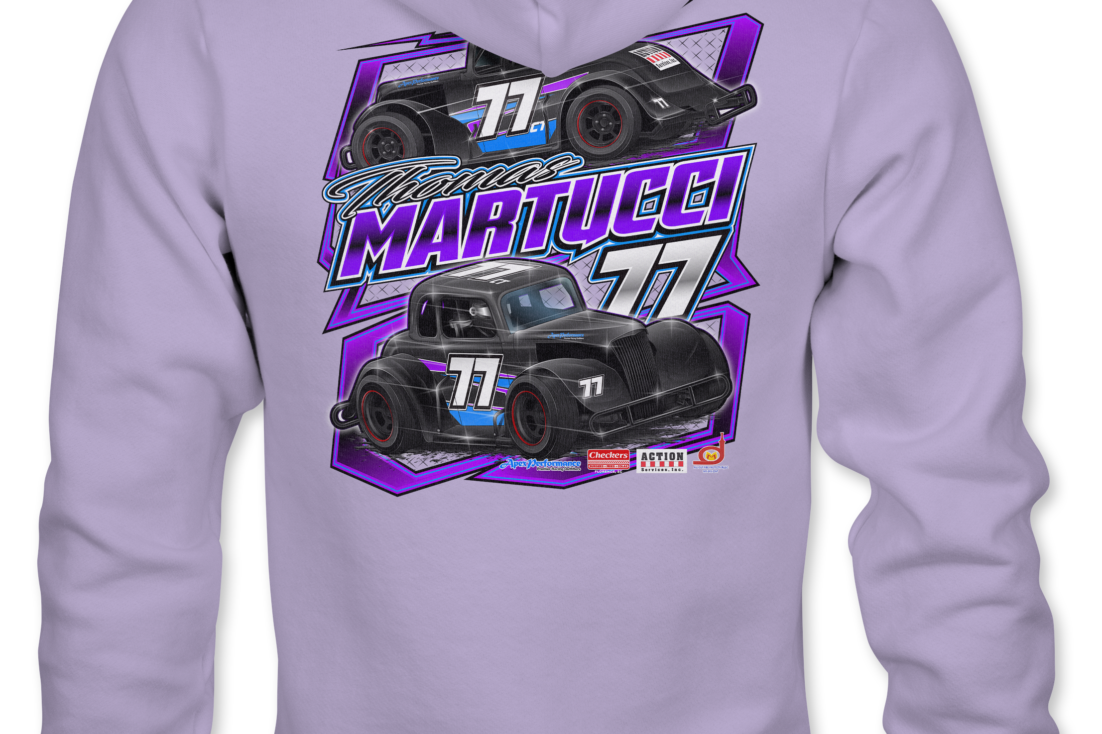 Thomas Martucci Jr. Hoodies Black Acid Apparel