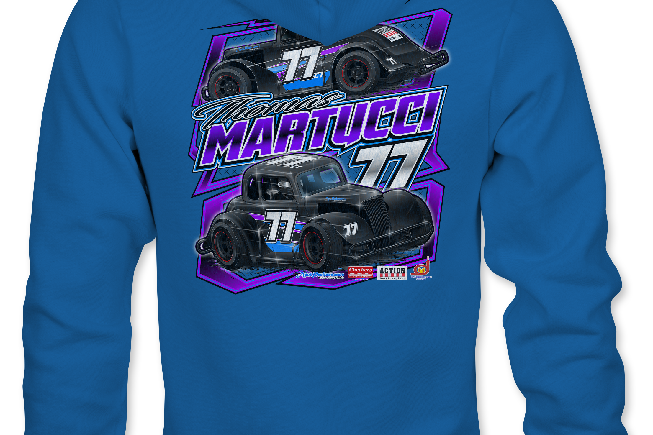 Thomas Martucci Jr. Hoodies Black Acid Apparel