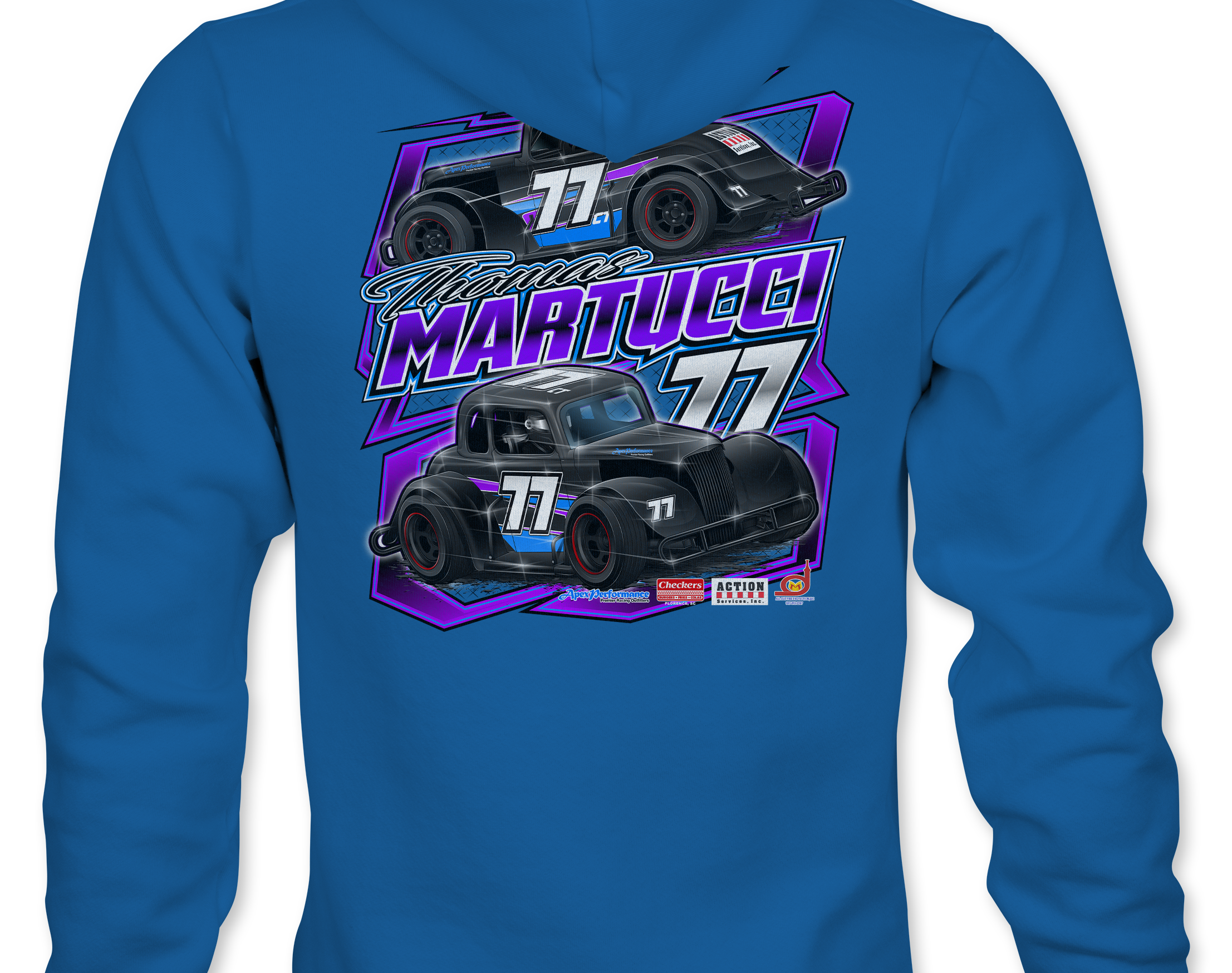 Thomas Martucci Jr. Hoodies Black Acid Apparel