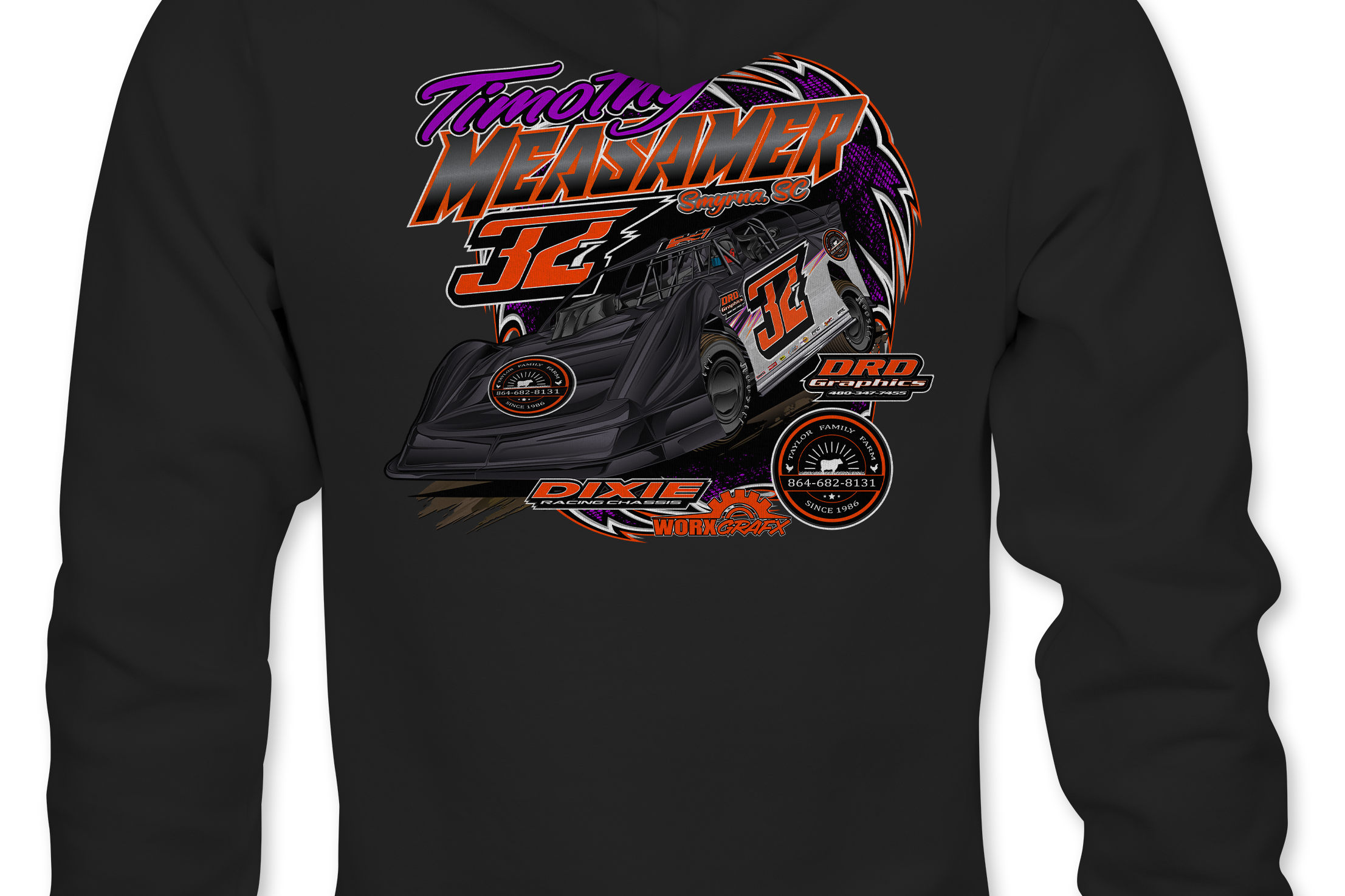 Timothy Measamer Hoodies Black Acid Apparel