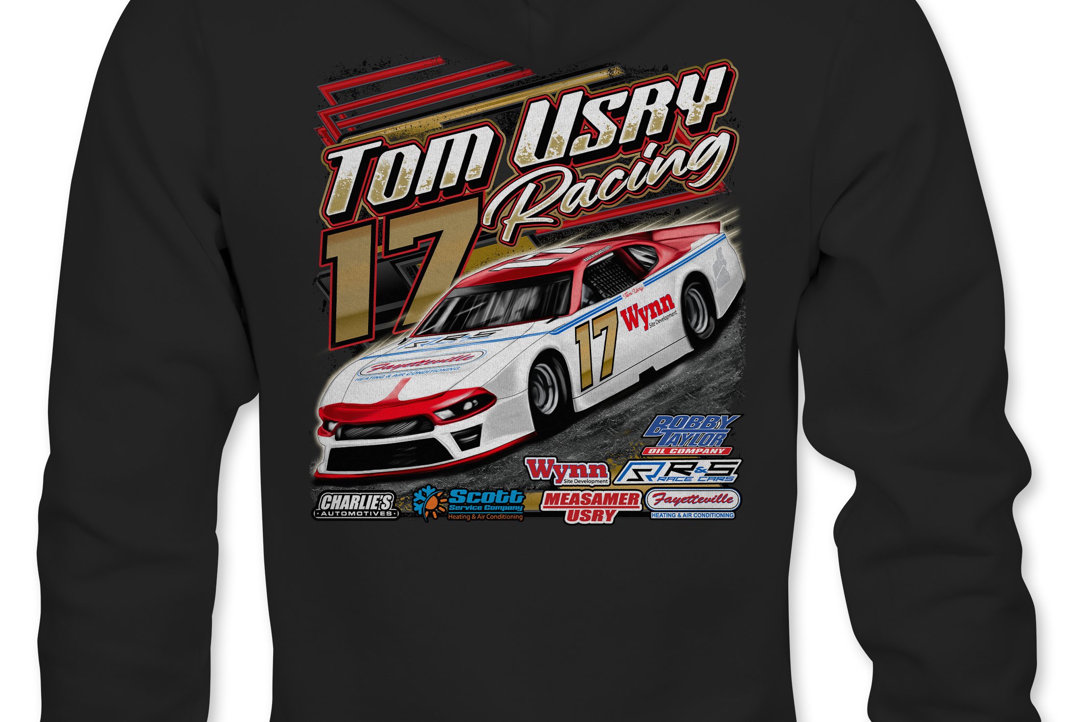 Tom Usry Racing - Kaden Honeycutt Hoodies Black Acid Apparel