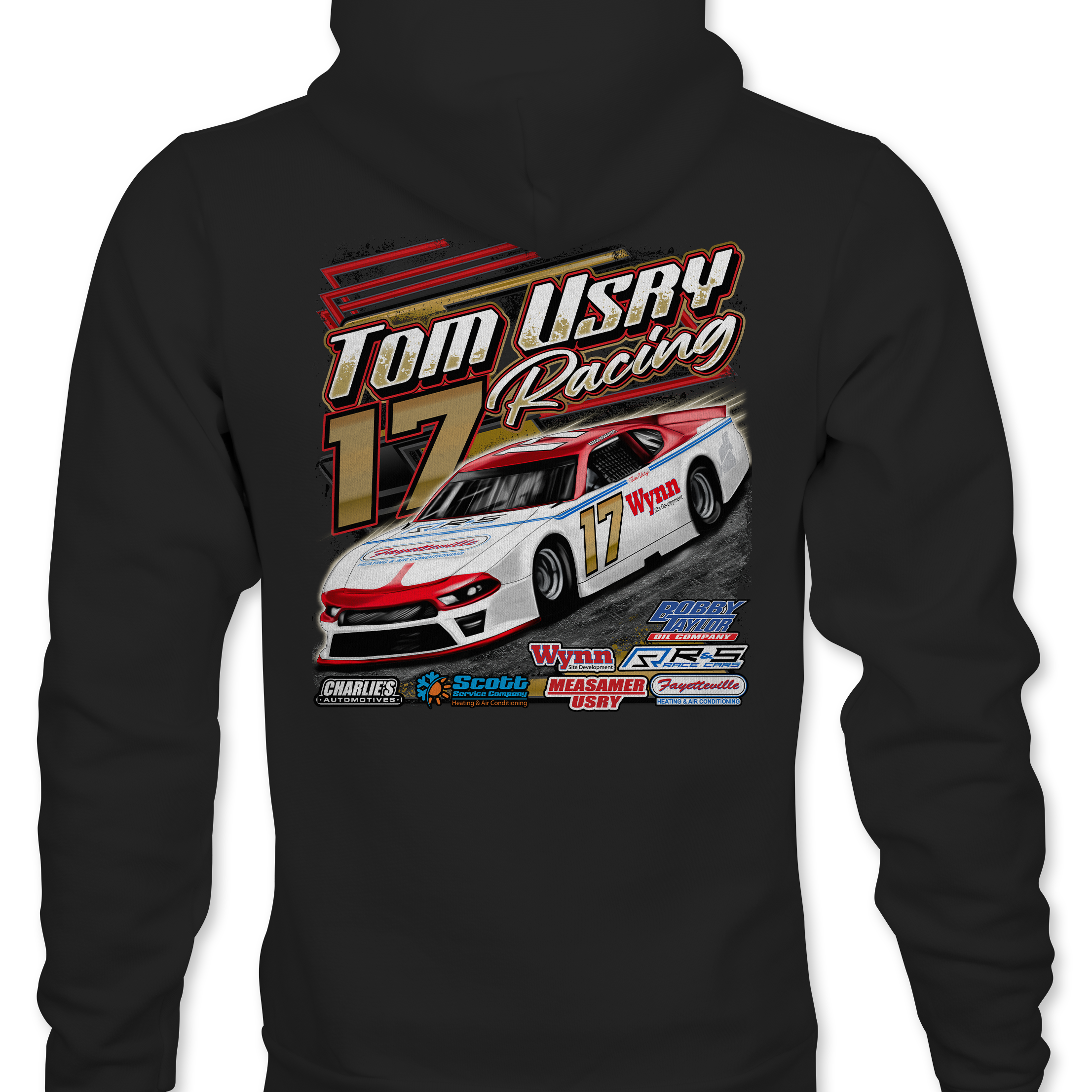 Tom Usry Racing - Kaden Honeycutt Hoodies Black Acid Apparel