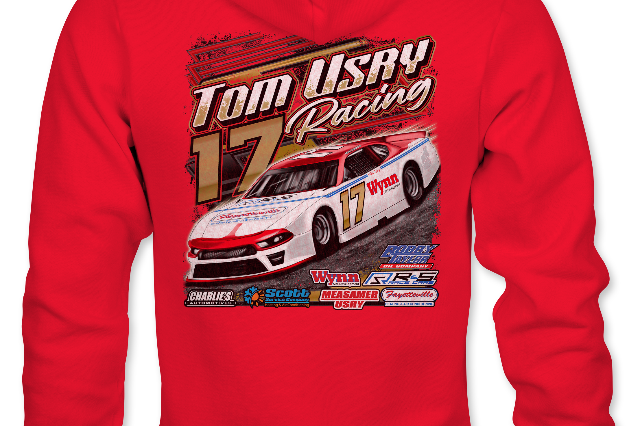 Tom Usry Racing - Kaden Honeycutt Hoodies Black Acid Apparel