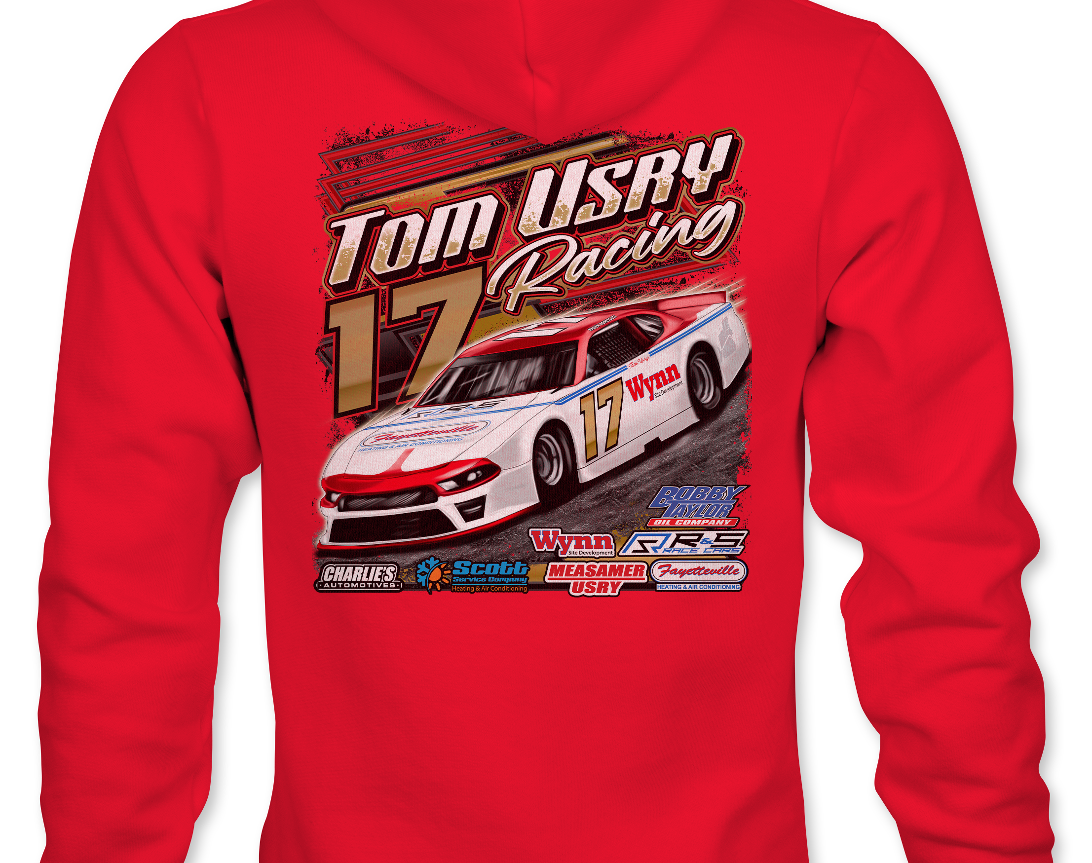 Tom Usry Racing - Kaden Honeycutt Hoodies Black Acid Apparel