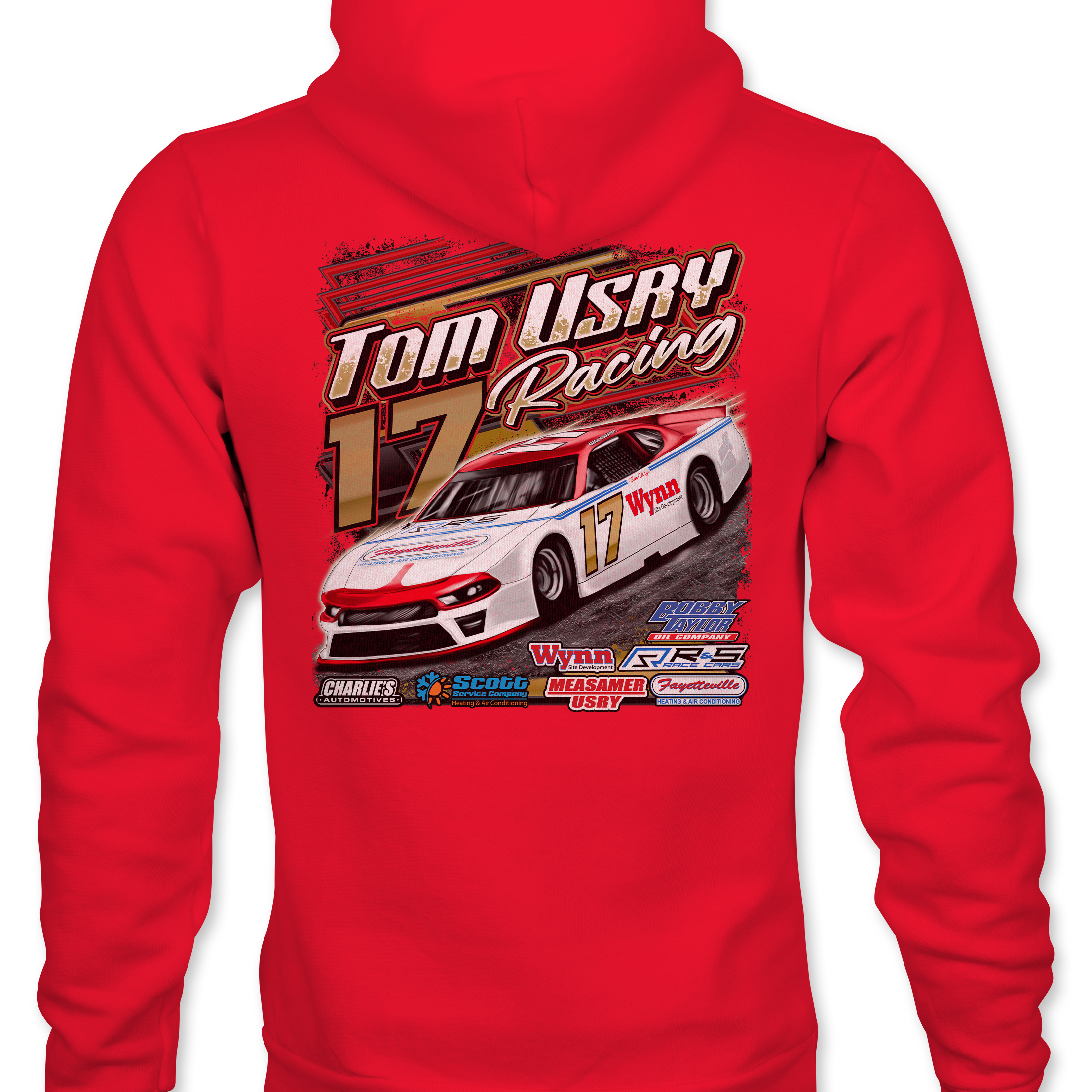 Tom Usry Racing - Kaden Honeycutt Hoodies Black Acid Apparel